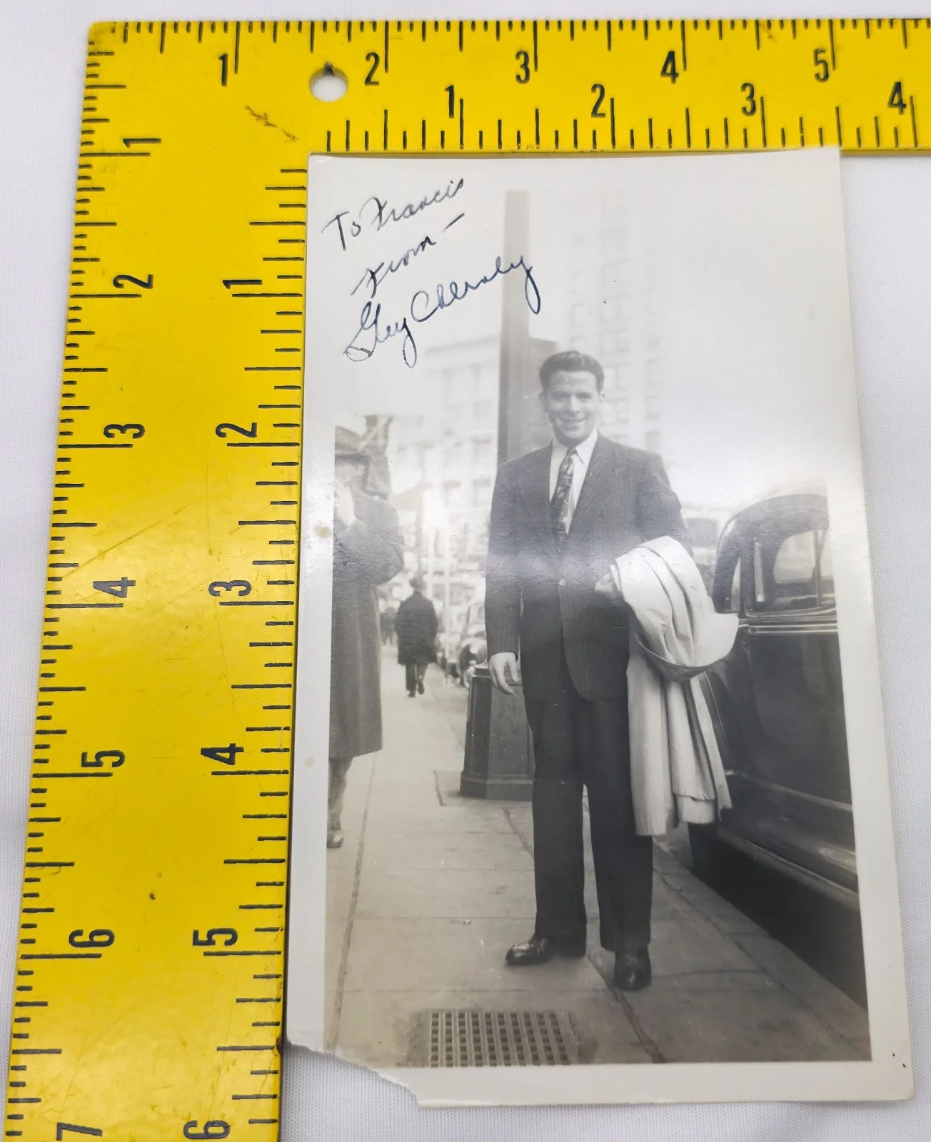 Guy Cherney — Vintage 1950s B&W Hand Signed Candid Photo Autograph Guy Cherney, изображение 5
