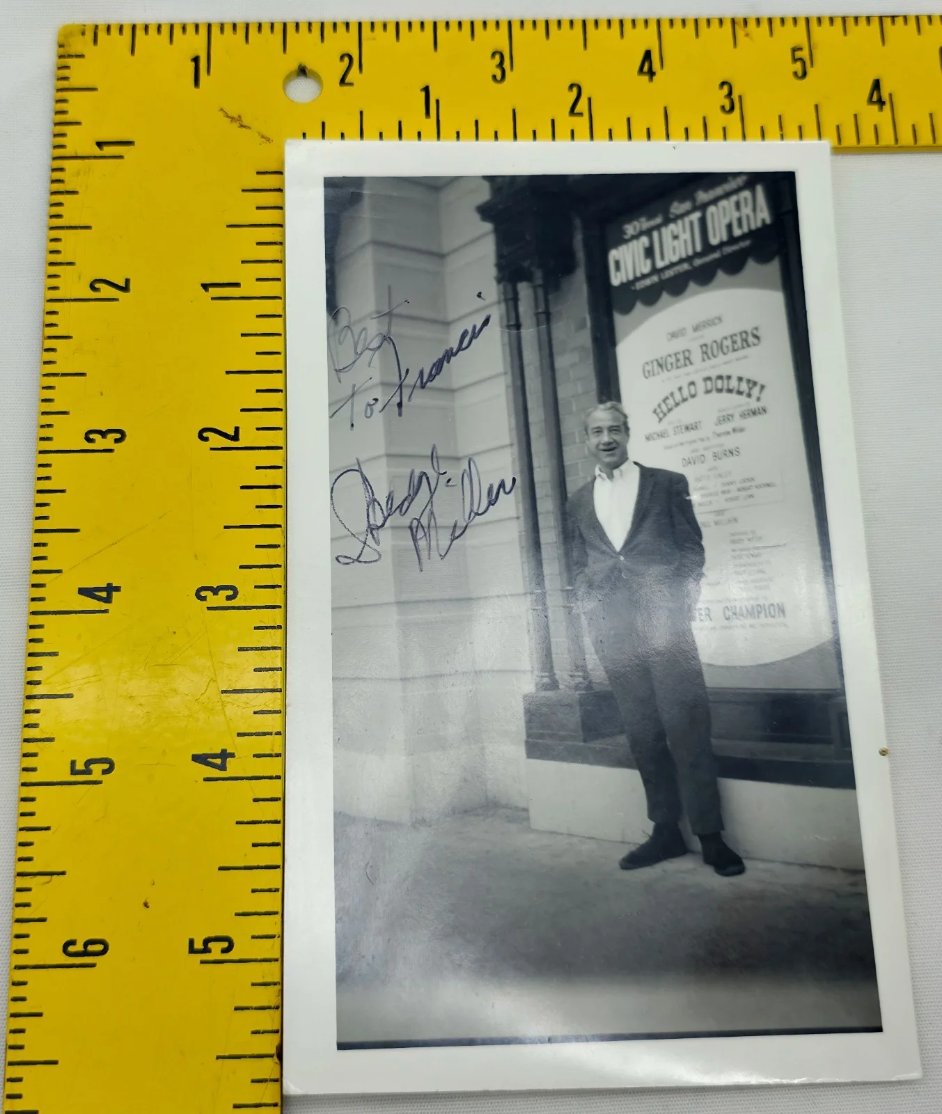George Miller — Vintage 1950s B&W Hand Signed Candid Photo Autograph George Miller, image 4
