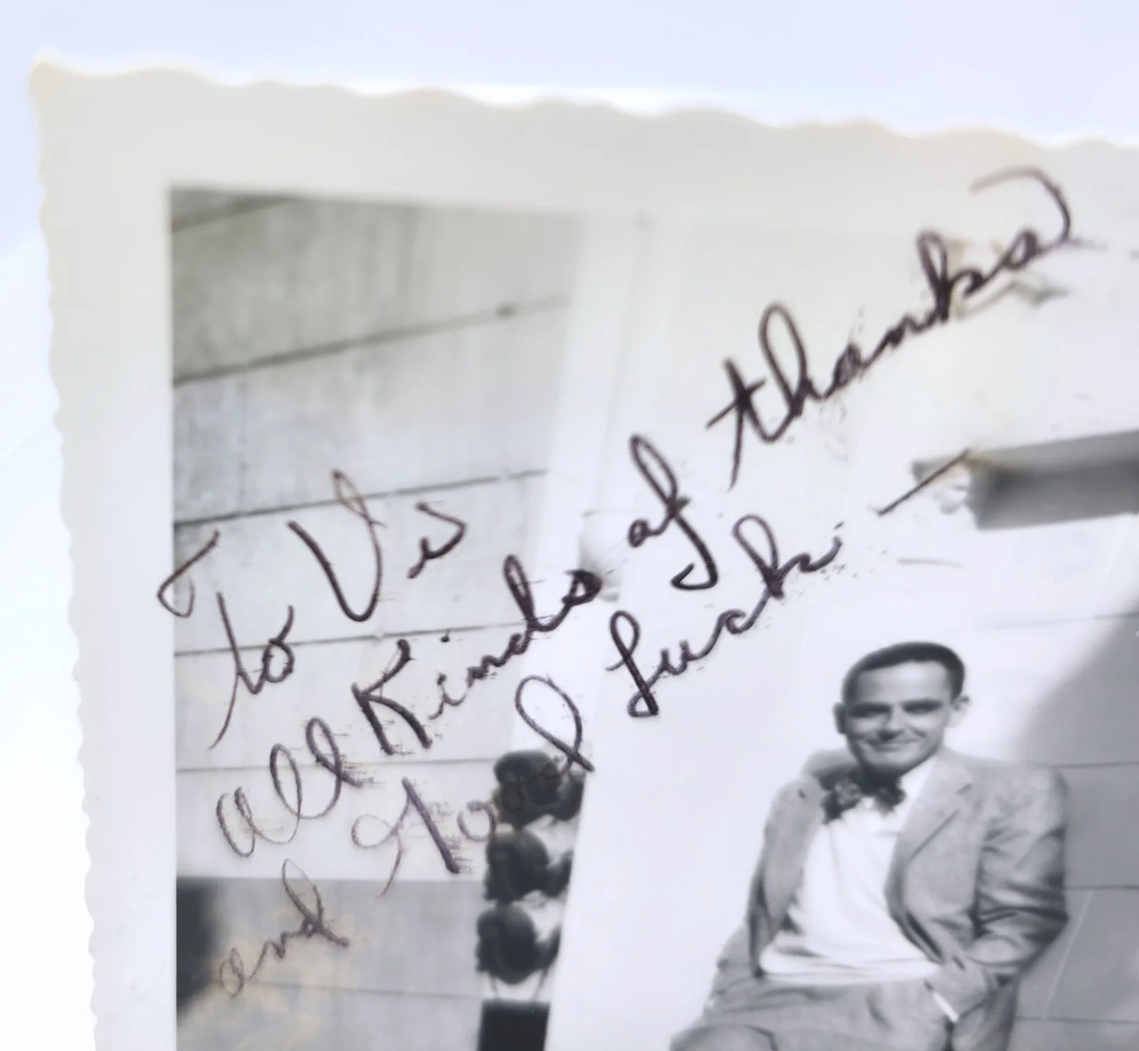 Richard Norris — Vintage 1950s B&W Hand Signed Candid Photo Autograph Richard Norris, image 2