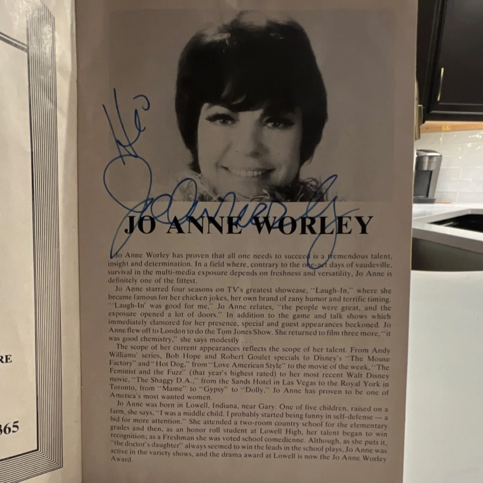 Jo Anne Worley, Roger Perry — Same Time, Next Year Original Signed Booklet Jo Anne Worley Roger Perry Theater, image 2