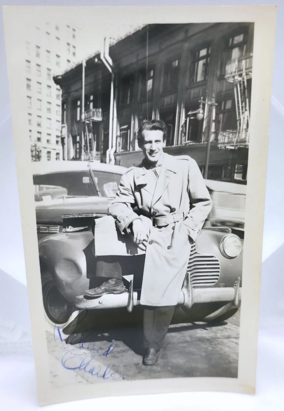 Richard Charles — Vintage B&W Hand Signed Candid Photo Autograph Richard Charles Vagabond King