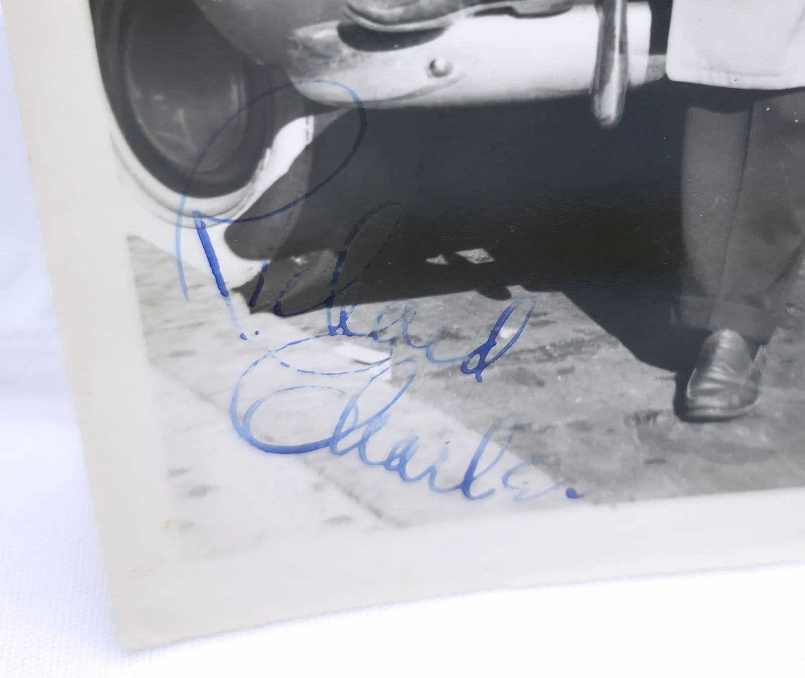 Richard Charles — Vintage B&W Hand Signed Candid Photo Autograph Richard Charles Vagabond King, изображение 2