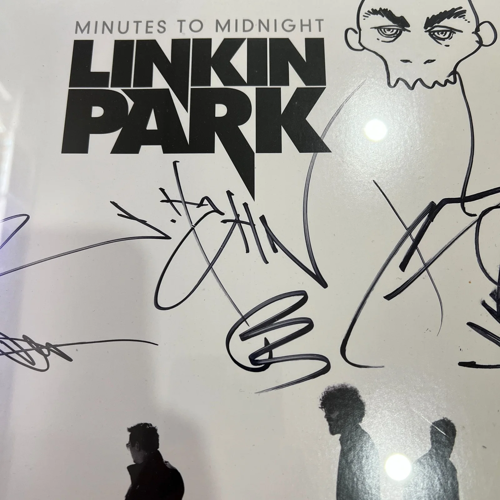 Linkin Park 'Minutes To Midnight' Signed x6 Band Flat Bennington Shinoda [JSA], image 5