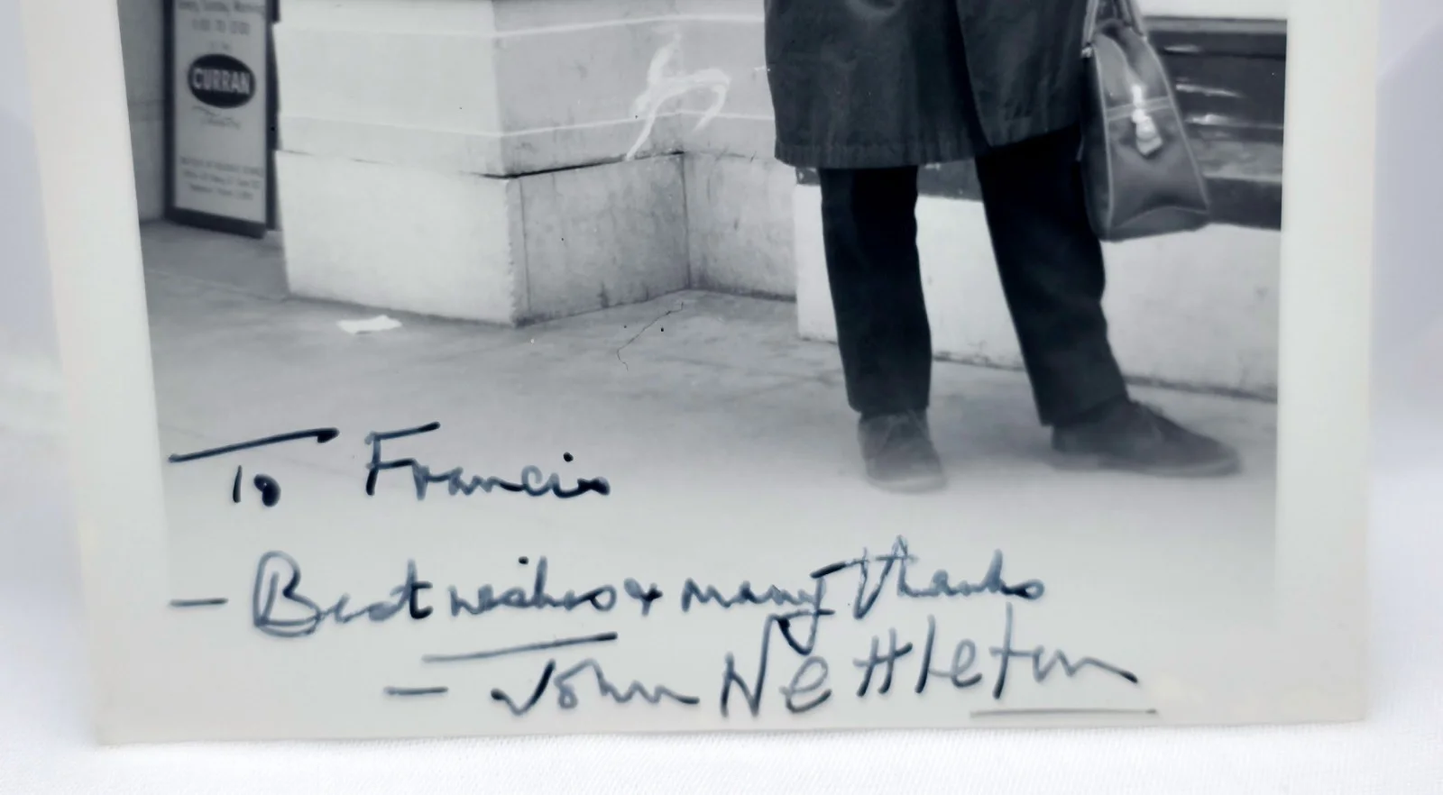 John Nettleton — Vintage 1950s B&W Hand Signed Candid Photo Autograph John Nettleton Dr Who, image 2