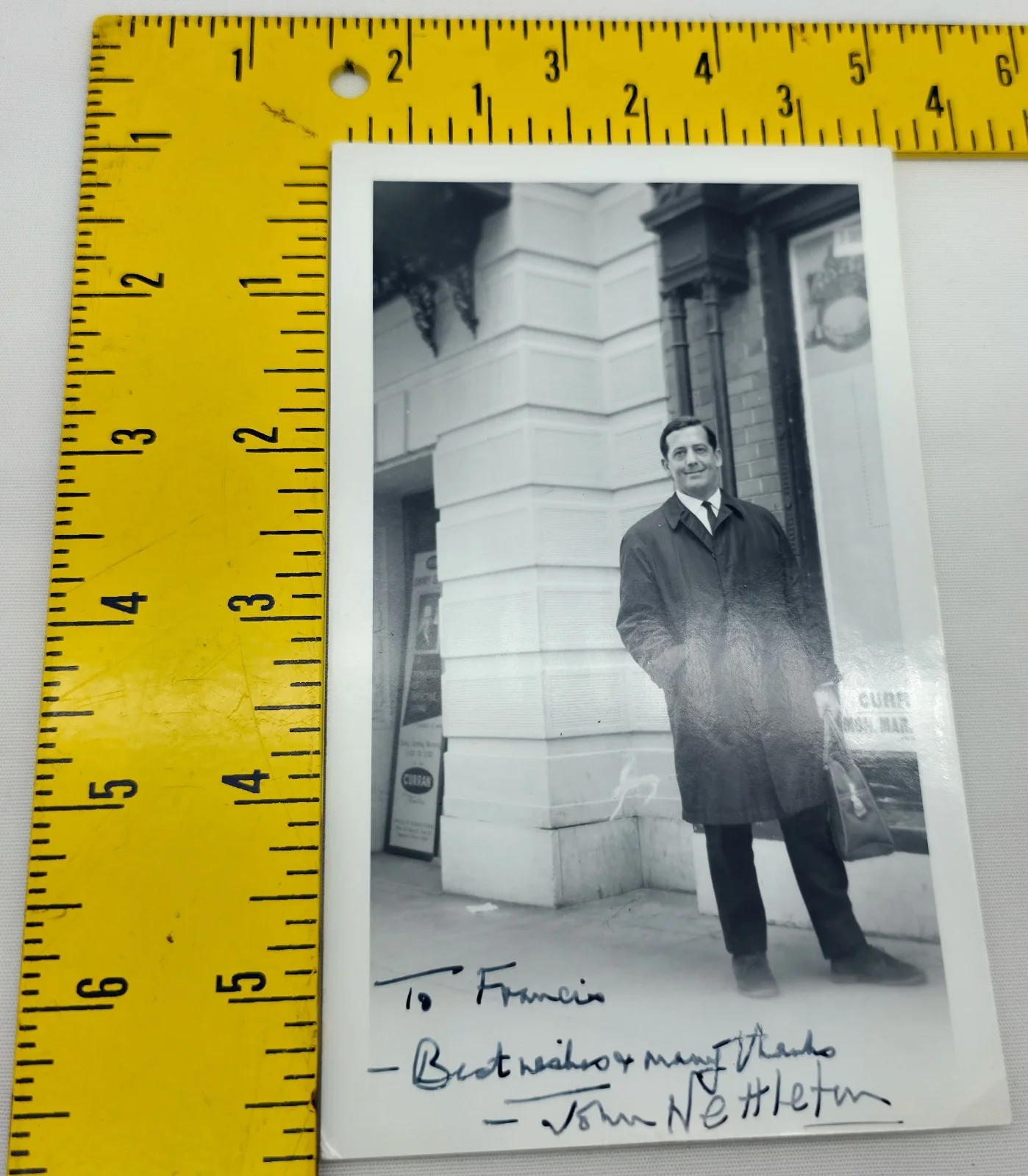 John Nettleton — Vintage 1950s B&W Hand Signed Candid Photo Autograph John Nettleton Dr Who, image 4