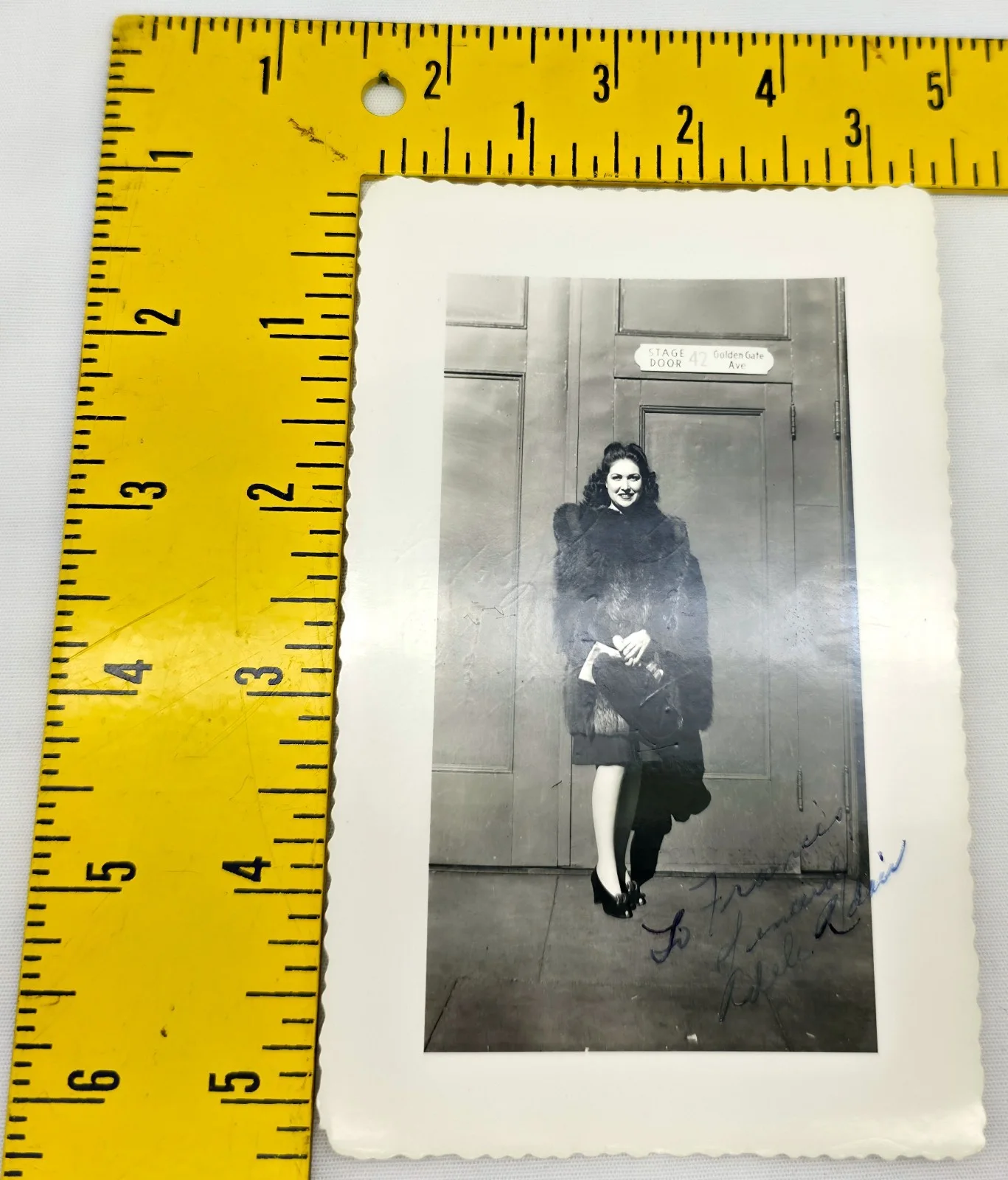 Adele Adair — Vintage 1950s B&W Hand Signed Candid Photo Autograph Adele Adair, изображение 4