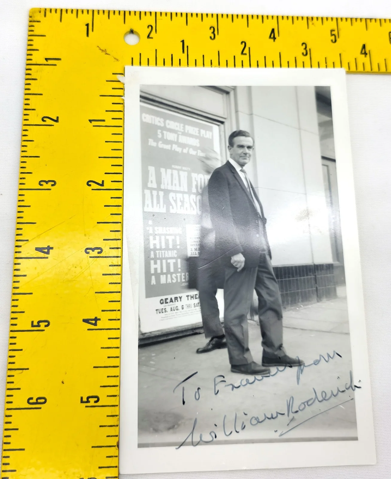 William Roerick — Vintage 1950s B&W Hand Signed Candid Photo Autograph William Roerick #2, изображение 4