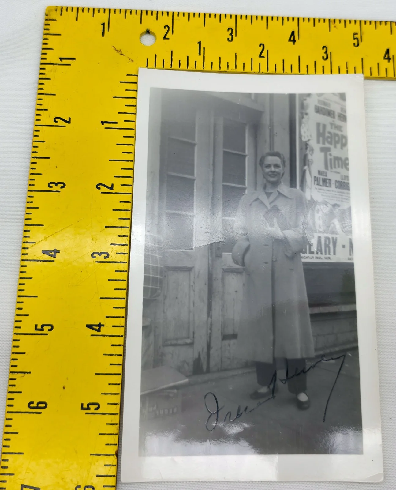 Irene Hervey — Vintage 1950s B&W Hand Signed Candid Photo Autograph Irene Hervey, image 4
