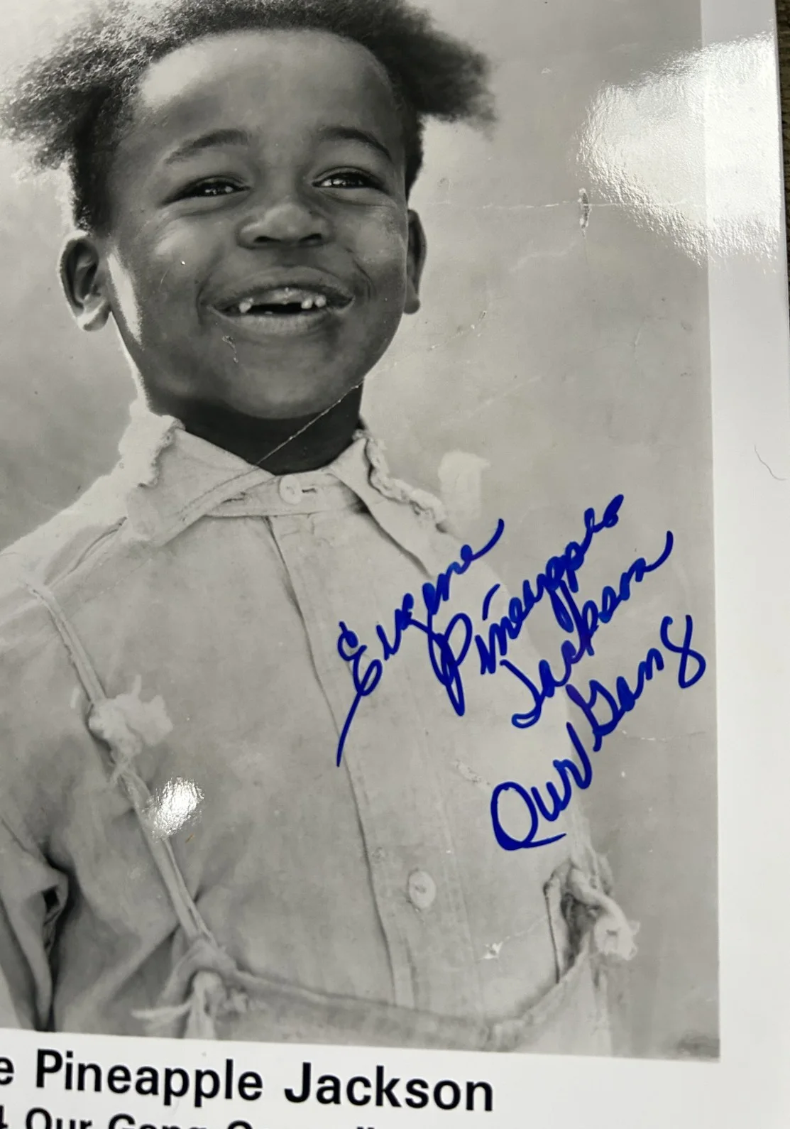 Eugene Pineapple Jackson PSA DNA Nicely Signed Autographed Our Gang 8x10 Photo, изображение 4