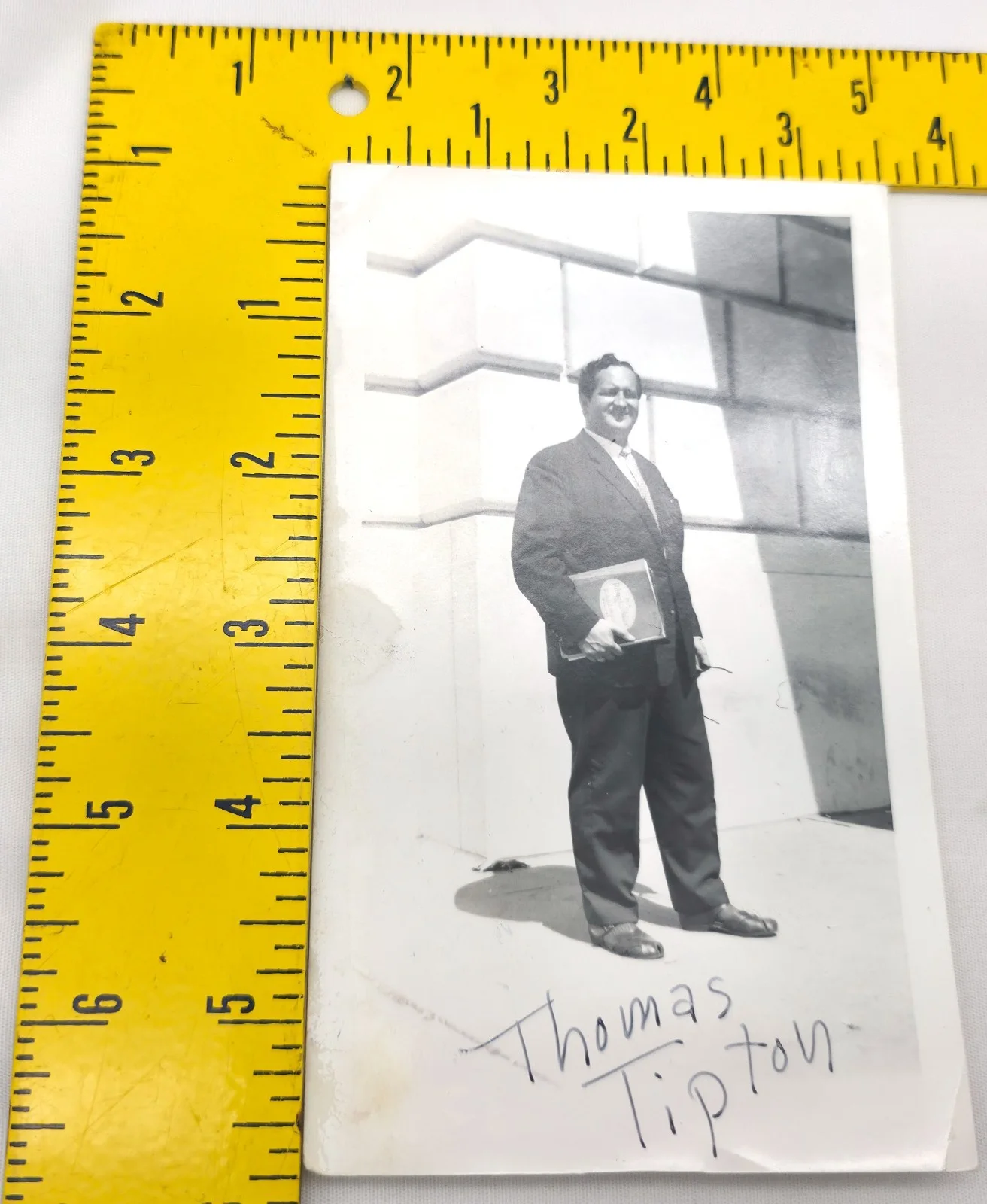 Thomas Tipton — Vintage 1950s B&W Hand Signed Candid Photo Autograph Thomas Tipton, изображение 4