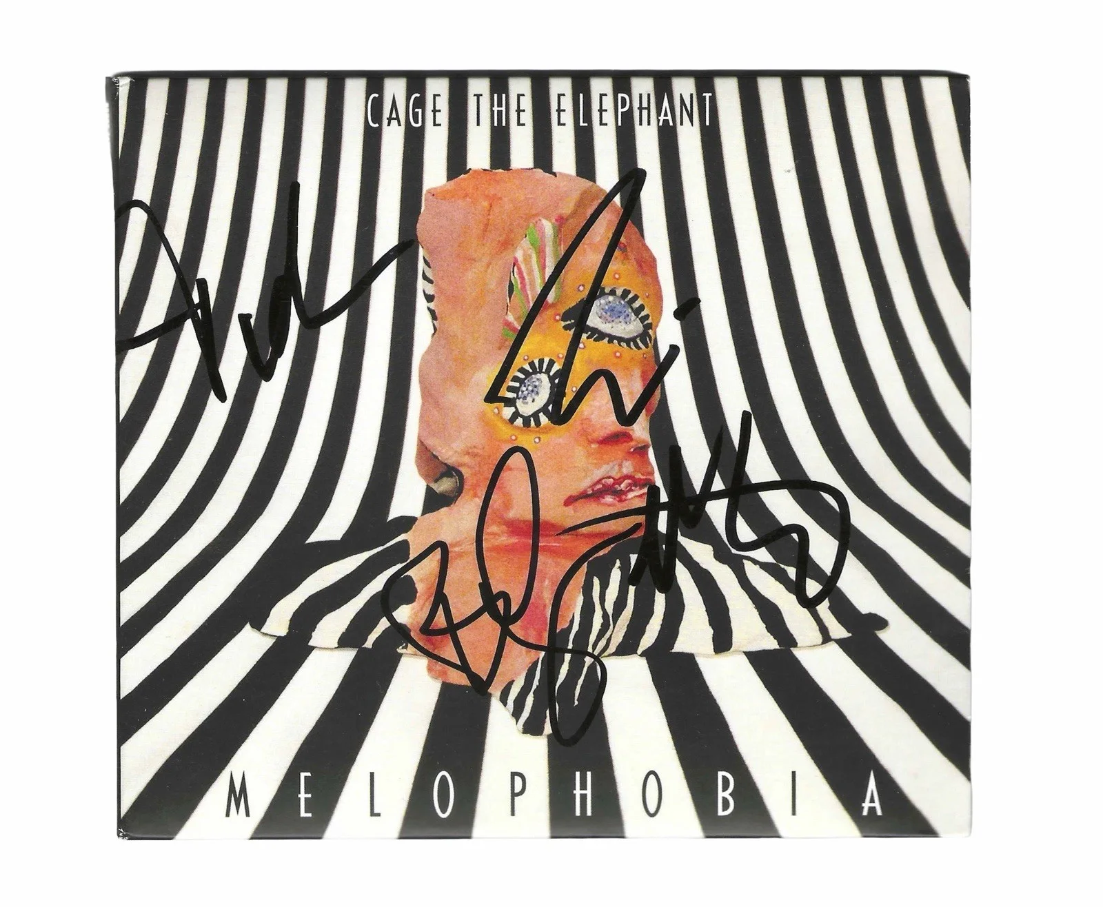 CAGE THE ELEPHANT BAND SIGNED MELOPHOBIA CD MATT SHULTZ + 3 w/JSA COA!, image 2