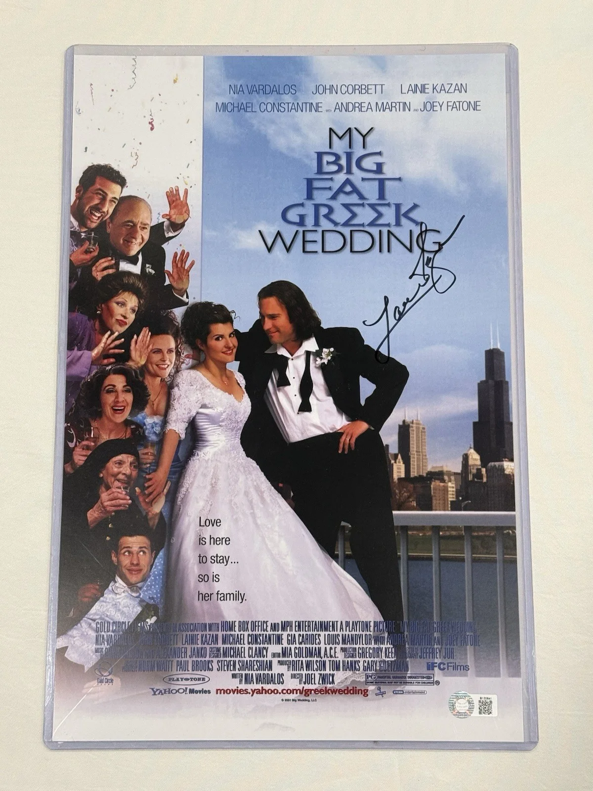 Websites — Lainie Kazan Signed My Big Fat Greek Wedding 11x17 Movie Poster - (SCHWARTZ COA)