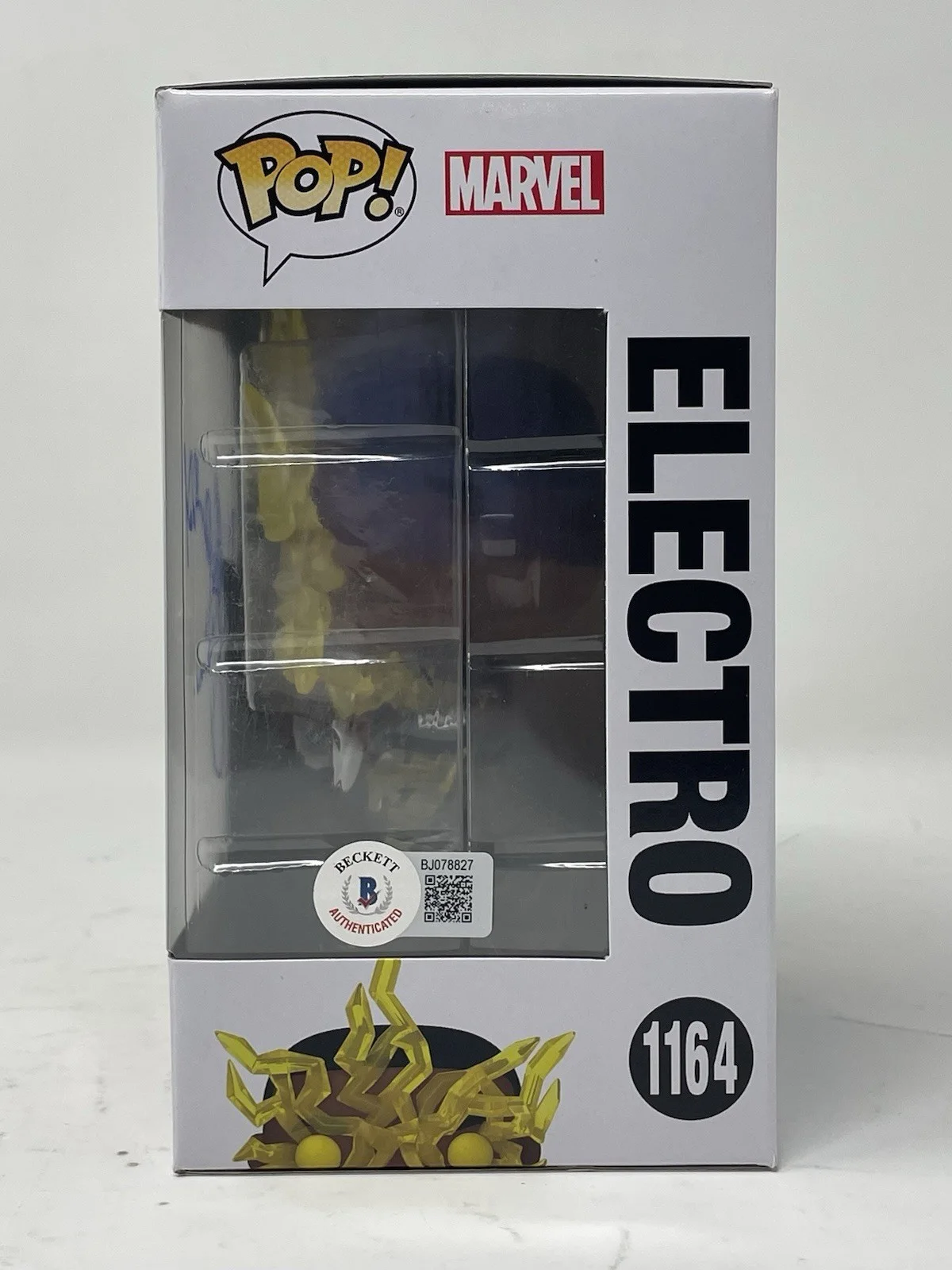 Jamie Foxx — Jamie Foxx Signed Spider-Man Electro Funko Pop 1164 Marvel Autograph Beckett COA, image 5