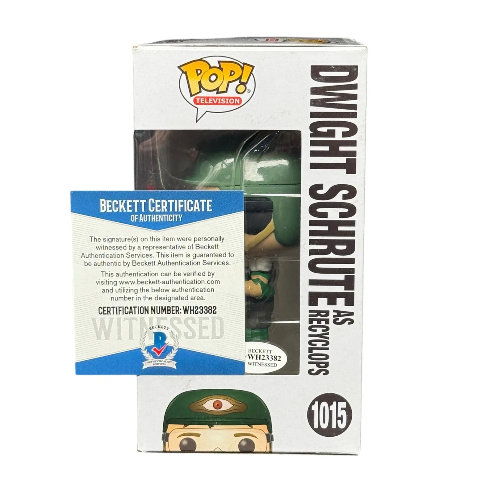 Rainn Wilson — Rainn Wilson Signed Dwight Schrute Funko Pop 1015 Office Autograph Beckett COA, image 2