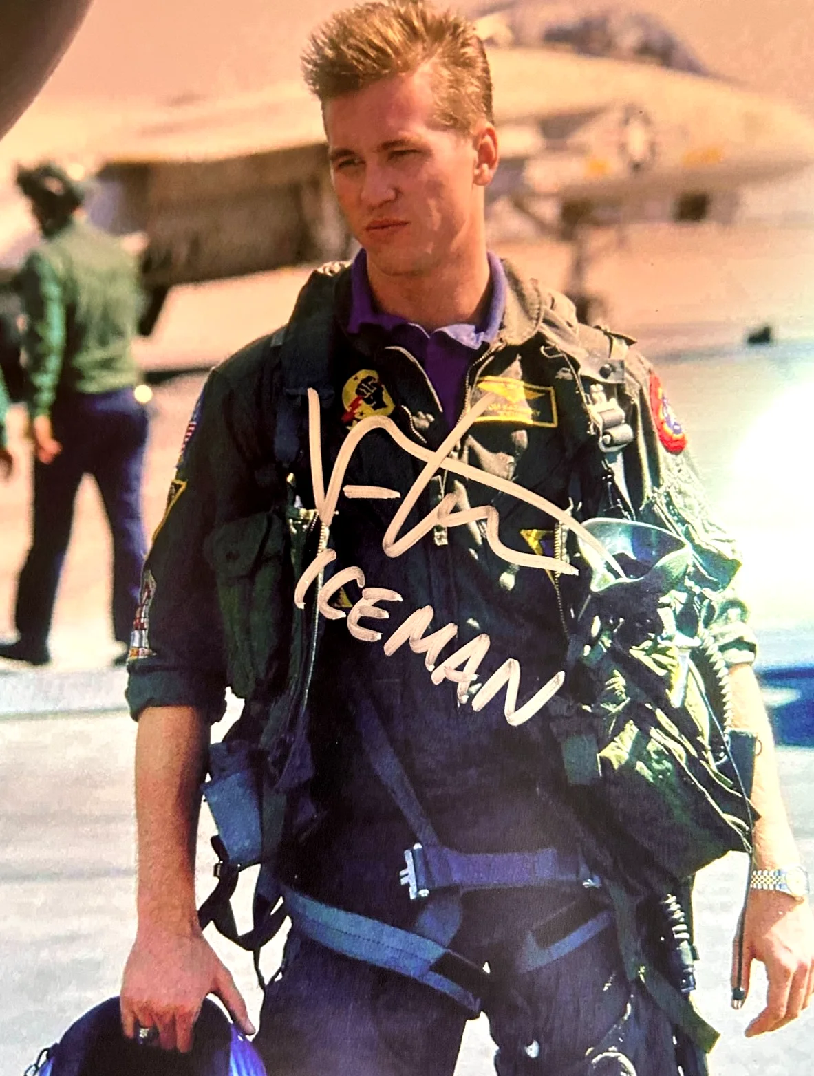 Val Kilmer — VAL KILMER Signed TOP GUN: 'ICEMAN' 8x10" Authentic Original Autograph w/COA, image 3