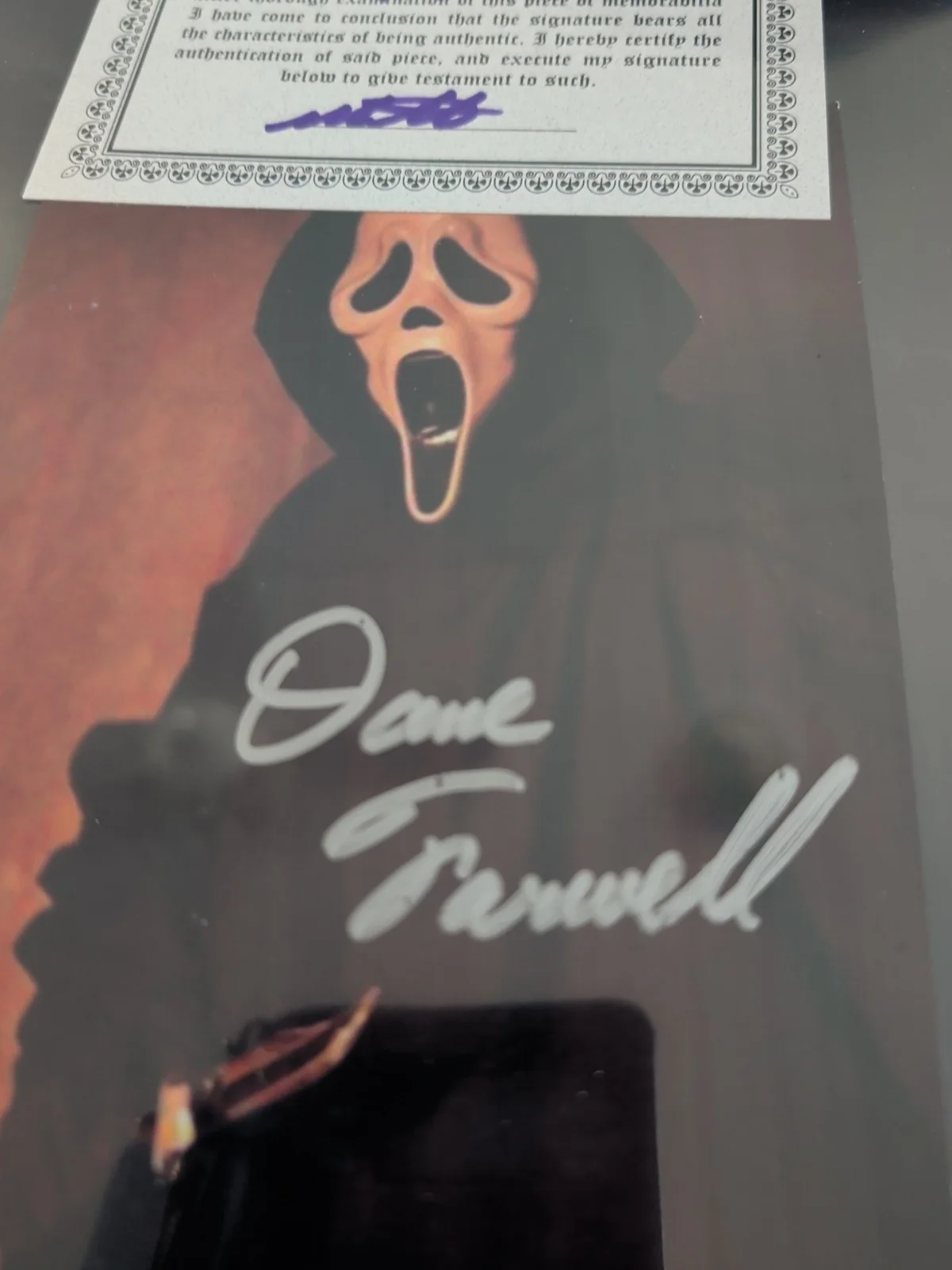 Dane Farwell — DANE FARWELL SIGNED AUTOGRAPHED 5x7 PHOTO GHOSTFACE SCREAM, image 2