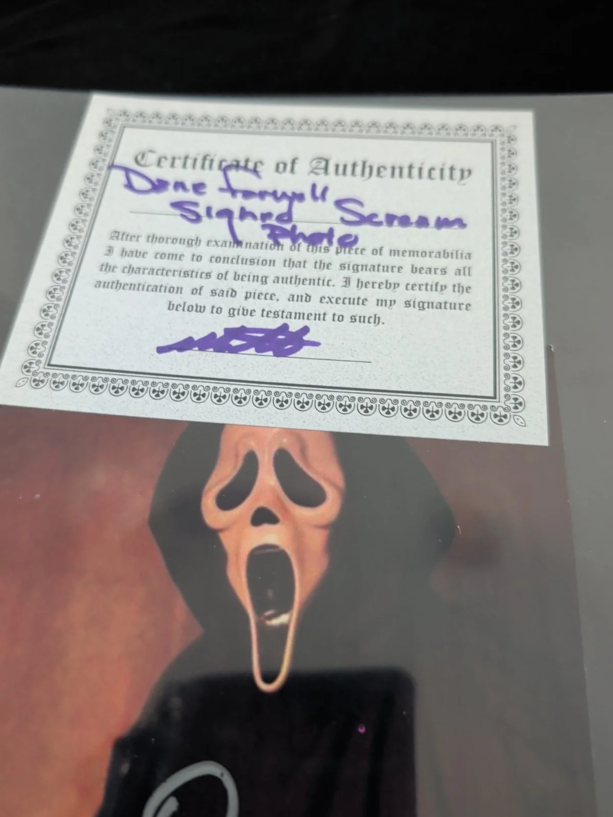 Dane Farwell — DANE FARWELL SIGNED AUTOGRAPHED 5x7 PHOTO GHOSTFACE SCREAM, image 3