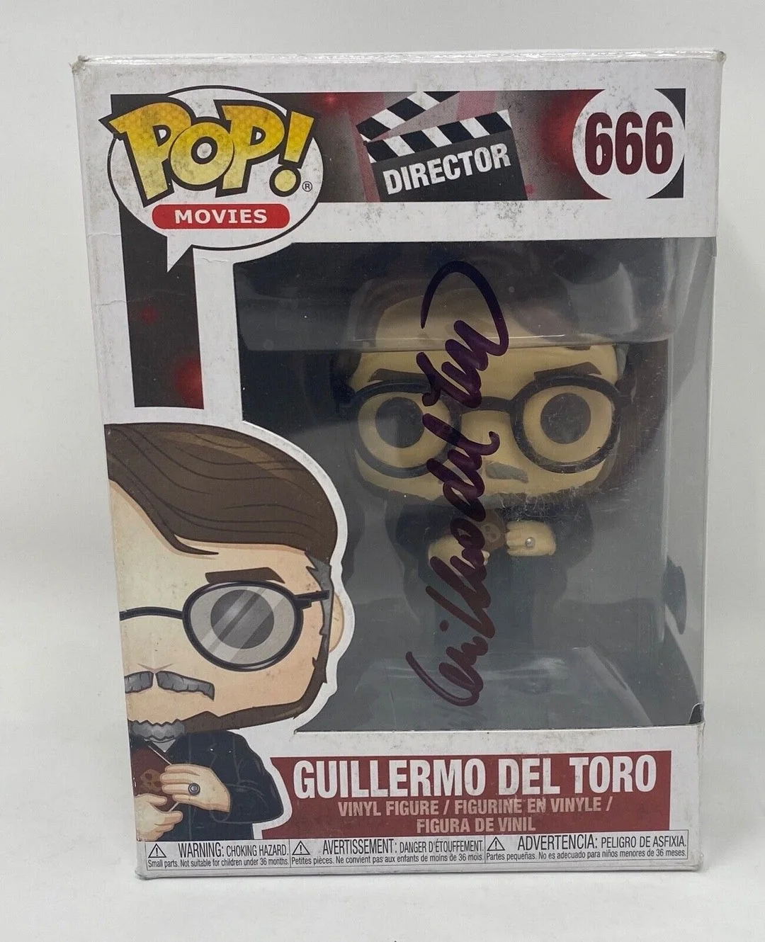 Guillermo Del Toro — Guillermo Del Toro Signed Autographe Director Funko Pop 666 Frankenstein BAS COA, image 3