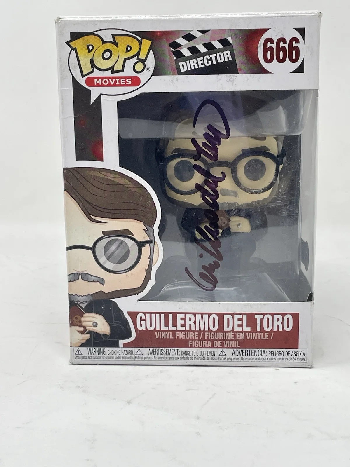 Guillermo Del Toro — Guillermo Del Toro Signed Autographe Director Funko Pop 666 Frankenstein BAS COA, image 5