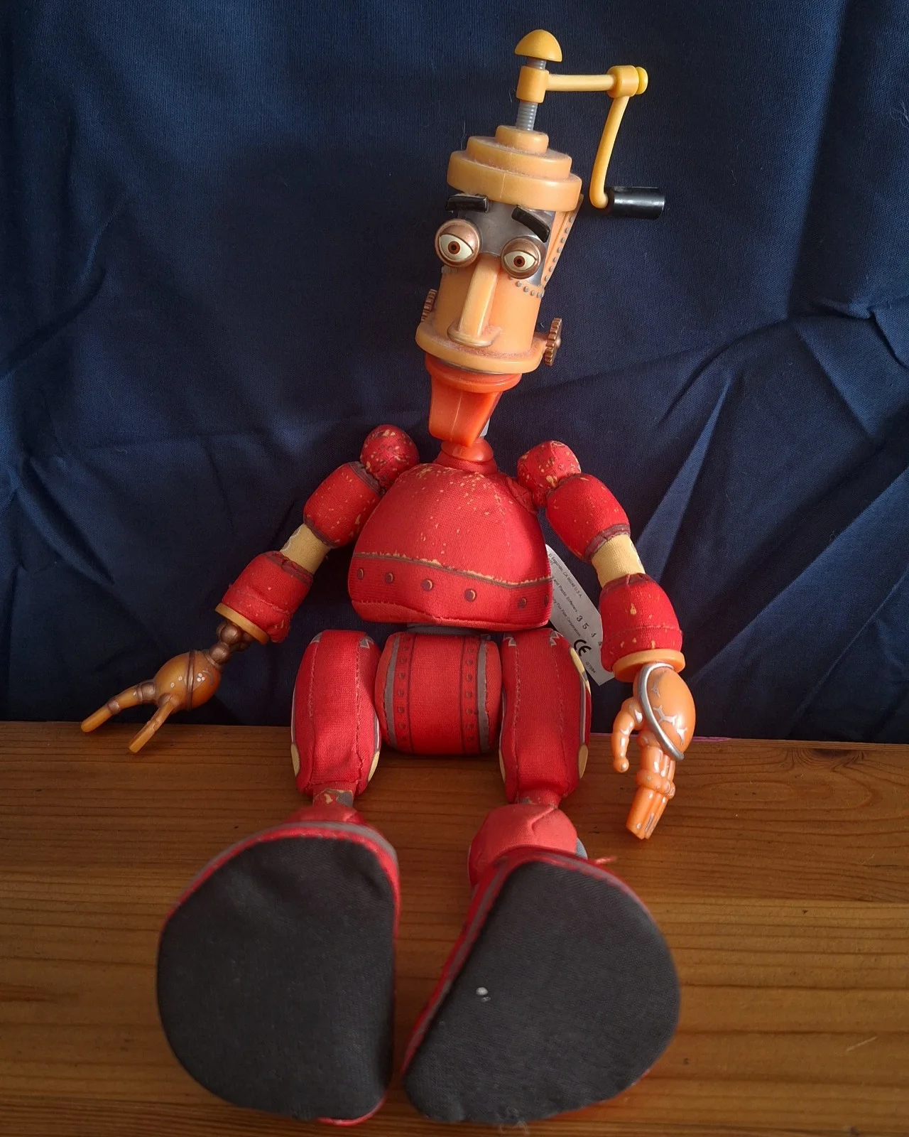 Rare 2004 Robots 14" Rodney Copperbottom Fender Pinwheel Plush & Hard Head Dolls, image 2