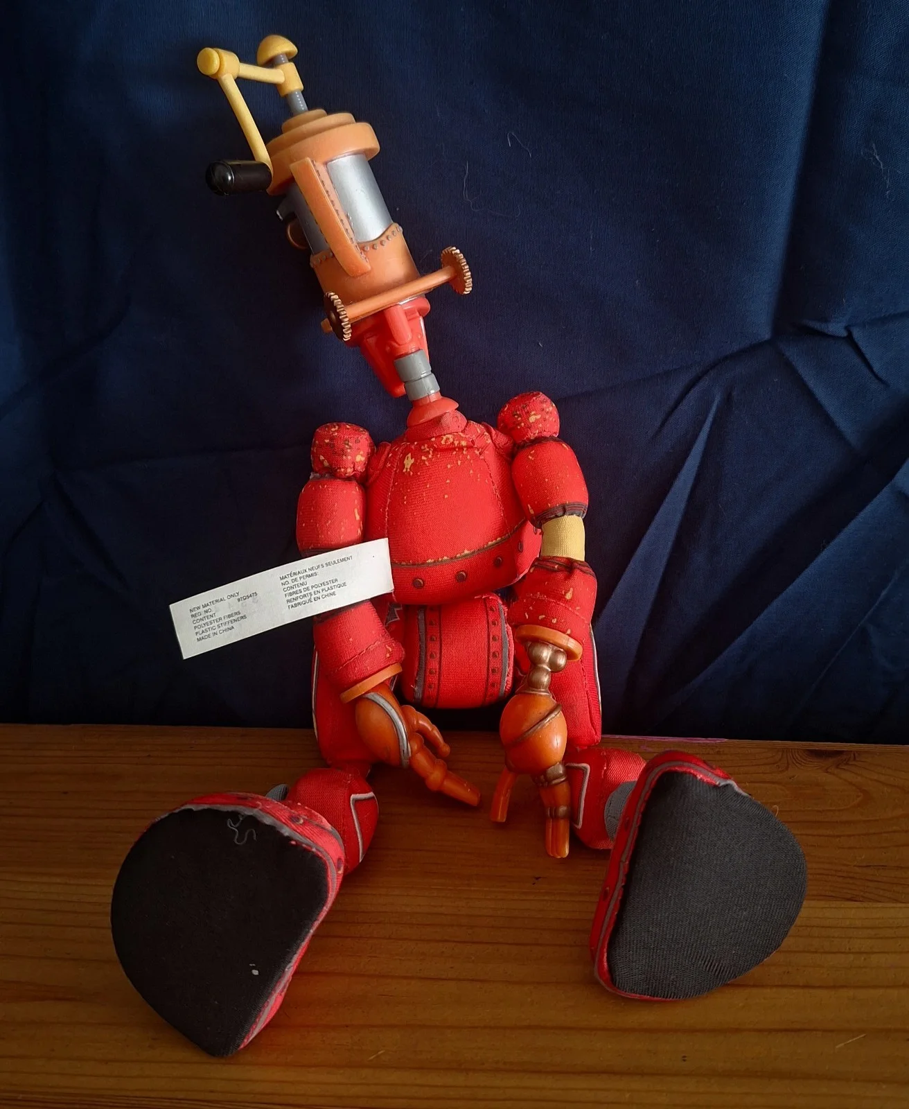 Rare 2004 Robots 14" Rodney Copperbottom Fender Pinwheel Plush & Hard Head Dolls, image 3