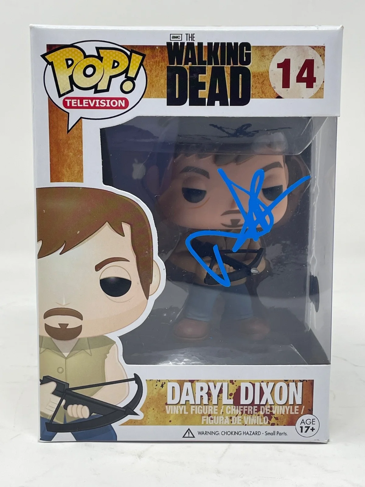 Norman Reedus — Norman Reedus Signed The Walking Dead Daryl Dixon Funko Pop 14 Autograph BAS COA, изображение 5
