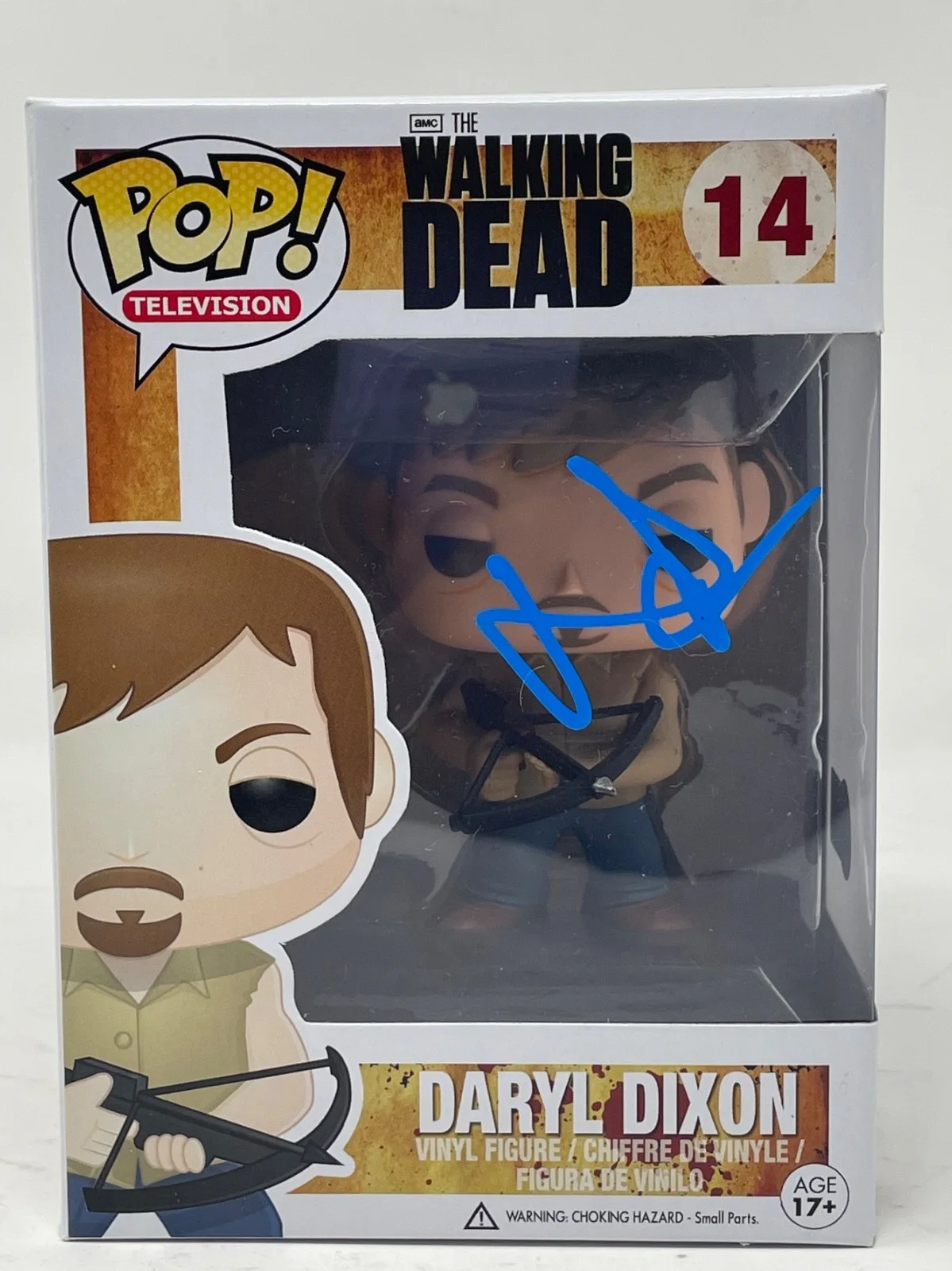 Norman Reedus — Norman Reedus Signed The Walking Dead Daryl Dixon Funko Pop 14 Autograph BAS COA, изображение 2