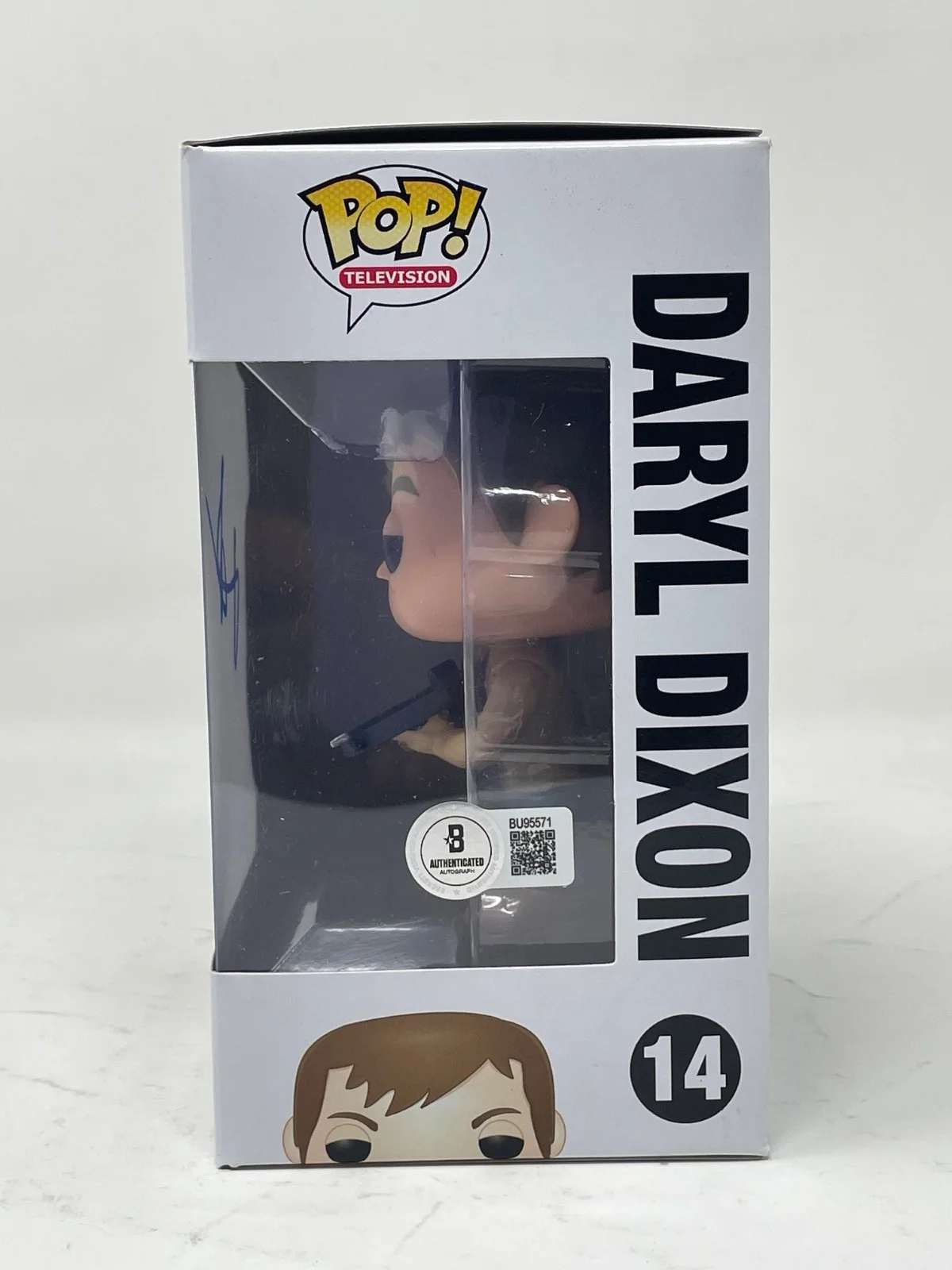 Norman Reedus — Norman Reedus Signed The Walking Dead Daryl Dixon Funko Pop 14 Autograph BAS COA, изображение 3