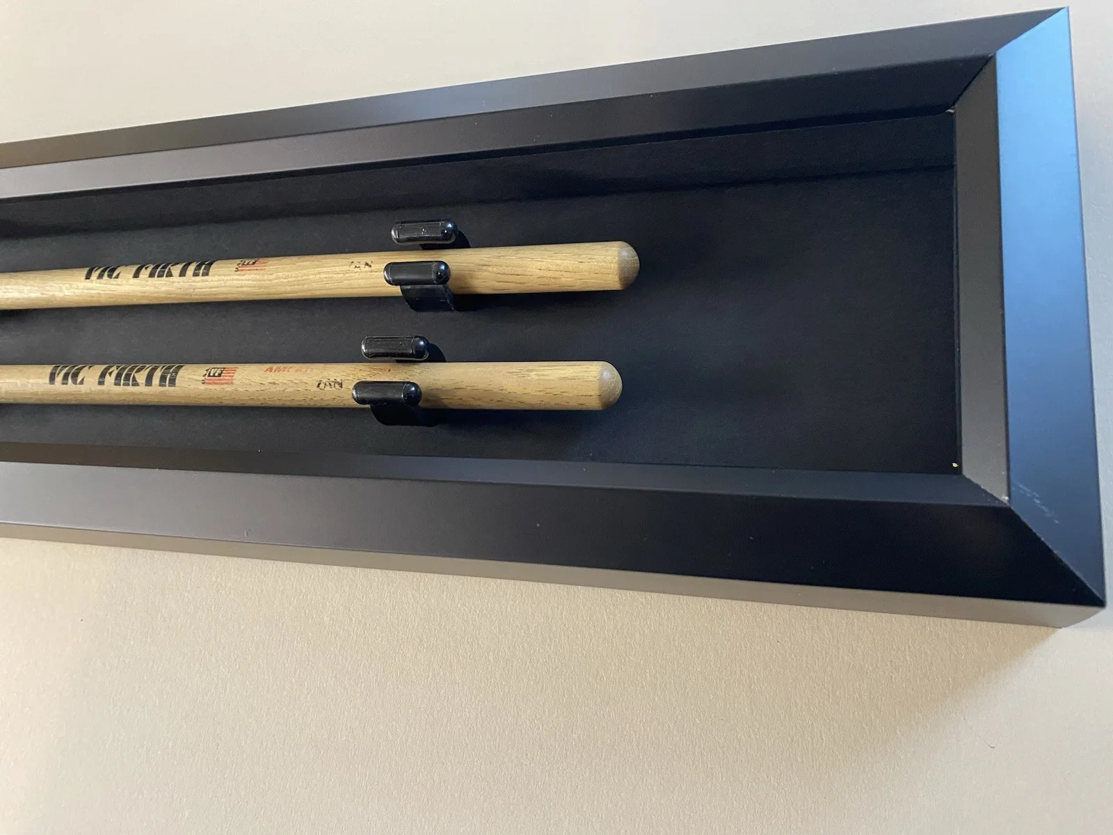 2 Drumstick Display Case. Easy Mounting. Drumstick Frame. Displays 2 Drumsticks, image 3