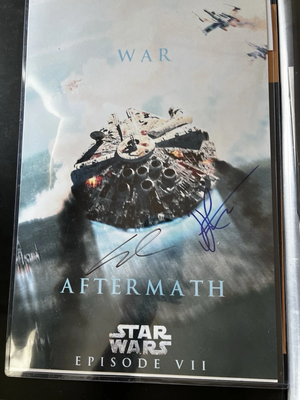 George Lucas — George Lucas & JJ Abrams Signed Star Wars 11x17 Photo Proof w/COA