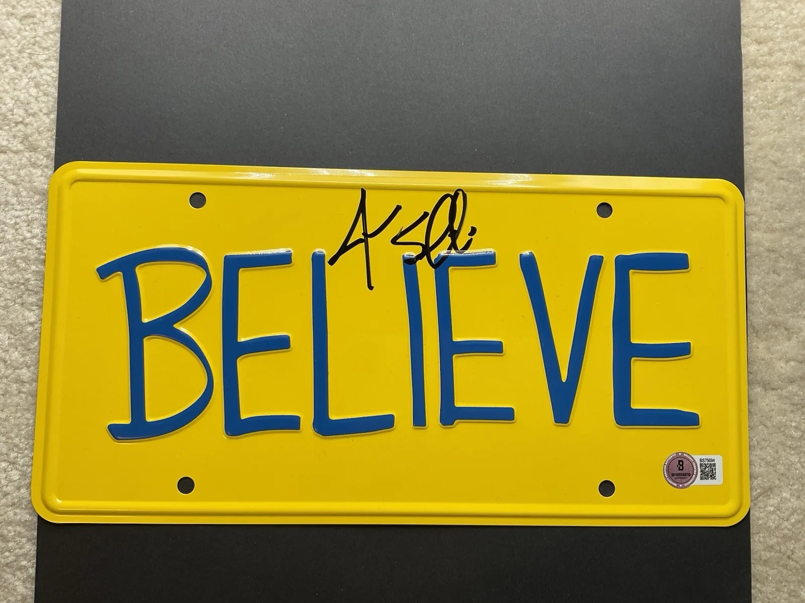 Jason Sudeikis — Jason Sudeikis signed Ted Lasso autographed License Plate Soccer BAS Believe AFC
