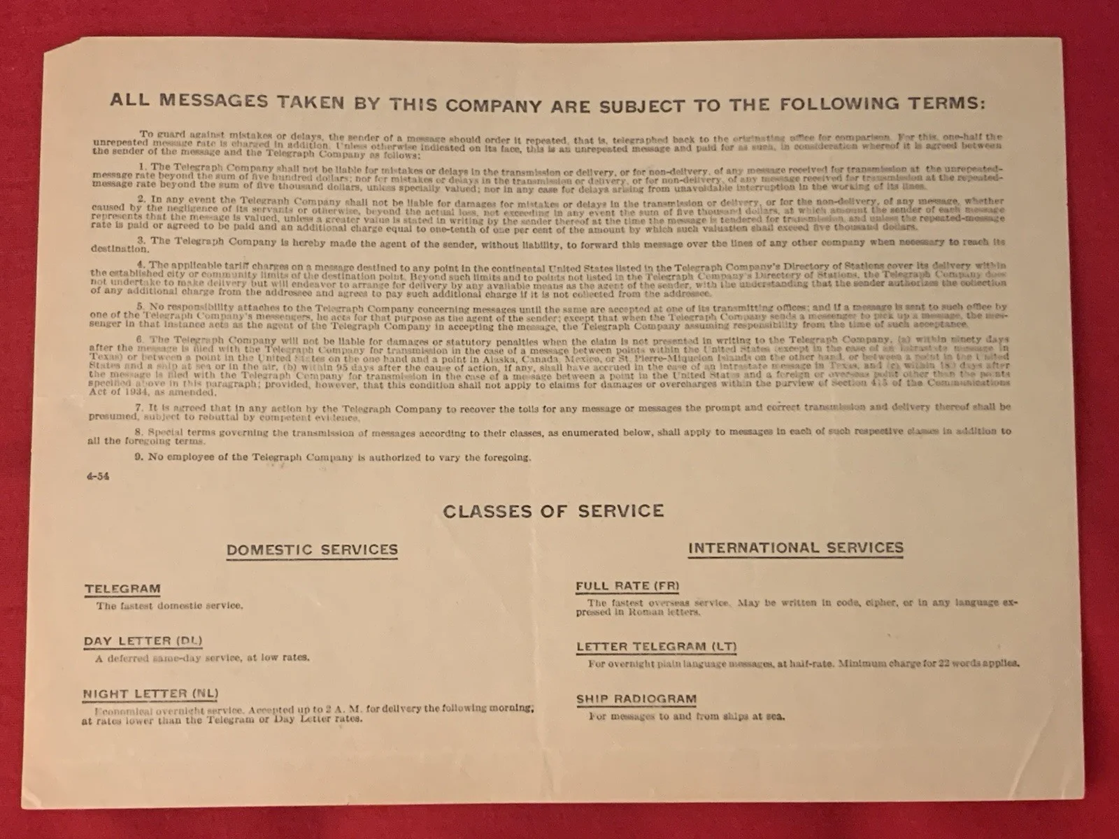 Vincent Price Estate Interesting Telegram to Vincent in Bangkok, Thailand! 17j, изображение 2