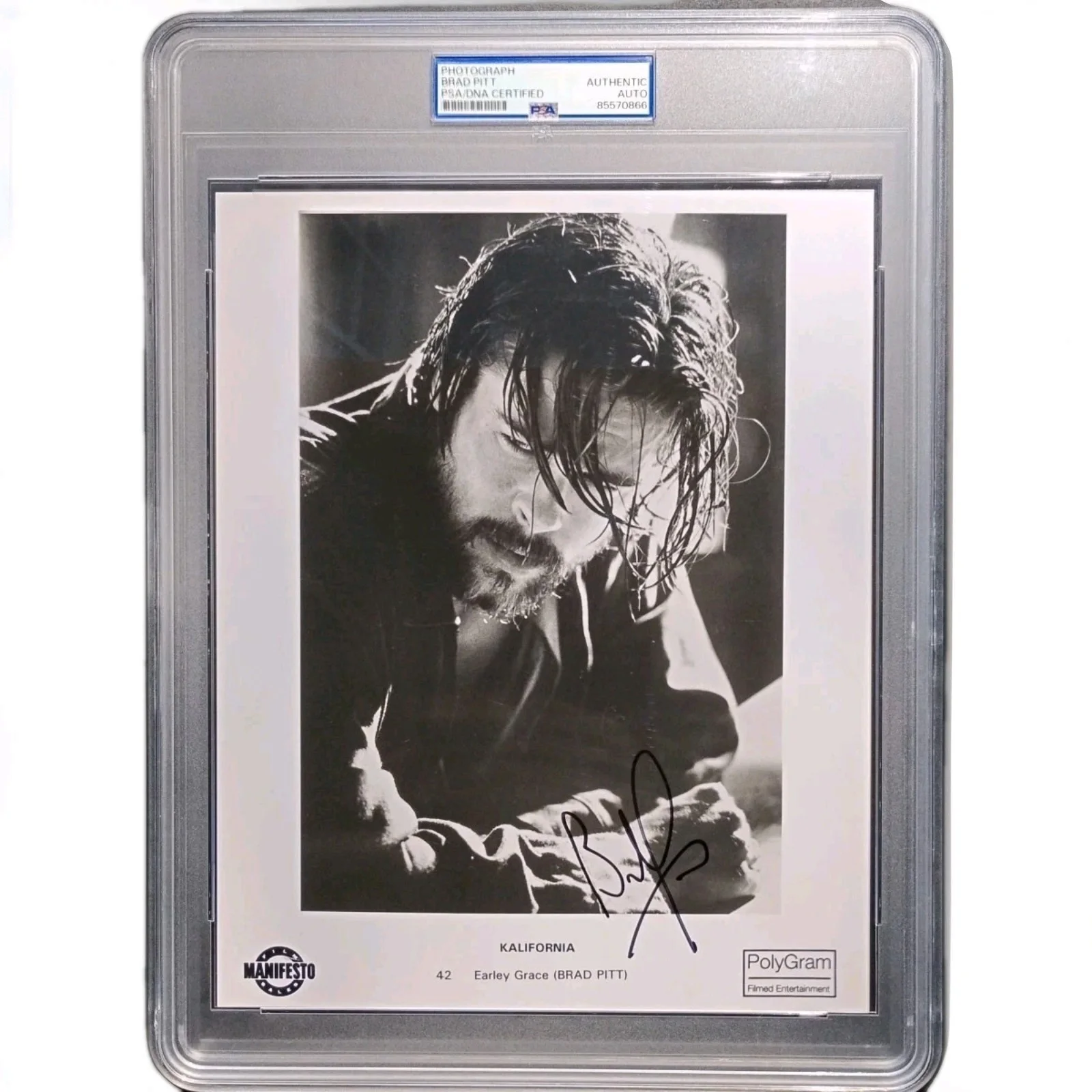 Brad Pitt — BRAD PITT Autographed Signed PSA/DNA Original KALIFORNIA 8x10 Press Photo