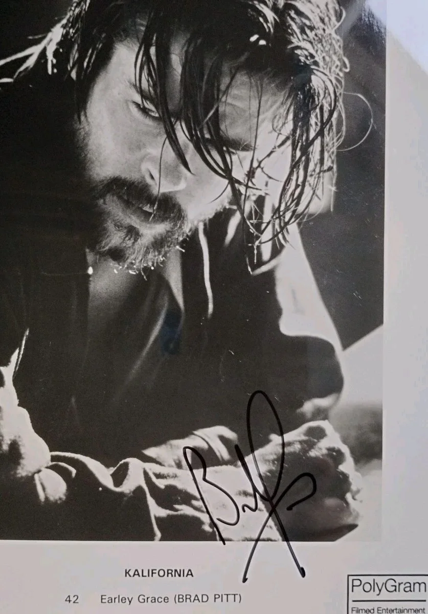 Brad Pitt — BRAD PITT Autographed Signed PSA/DNA Original KALIFORNIA 8x10 Press Photo, изображение 2