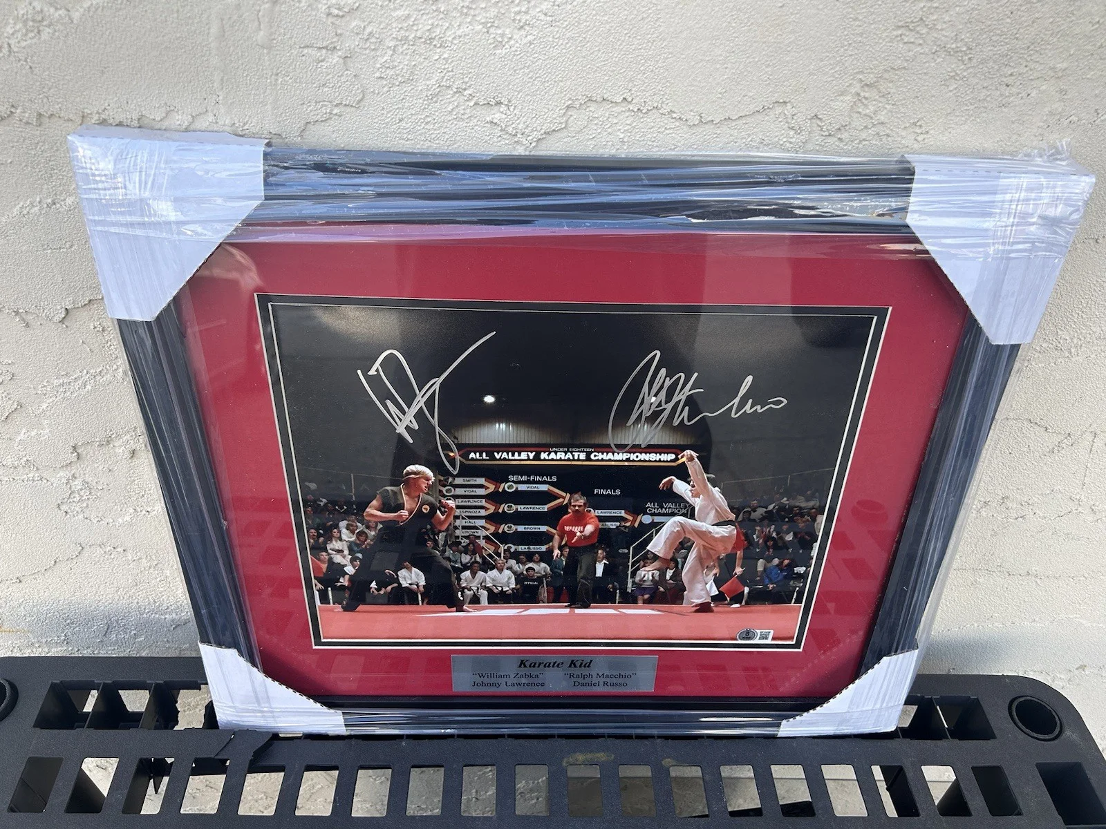 Ralph Macchio, William Zabka — Ralph Macchio & William Zabka Signed Cobra Kai 11x14 Autograph Beckett - Framed