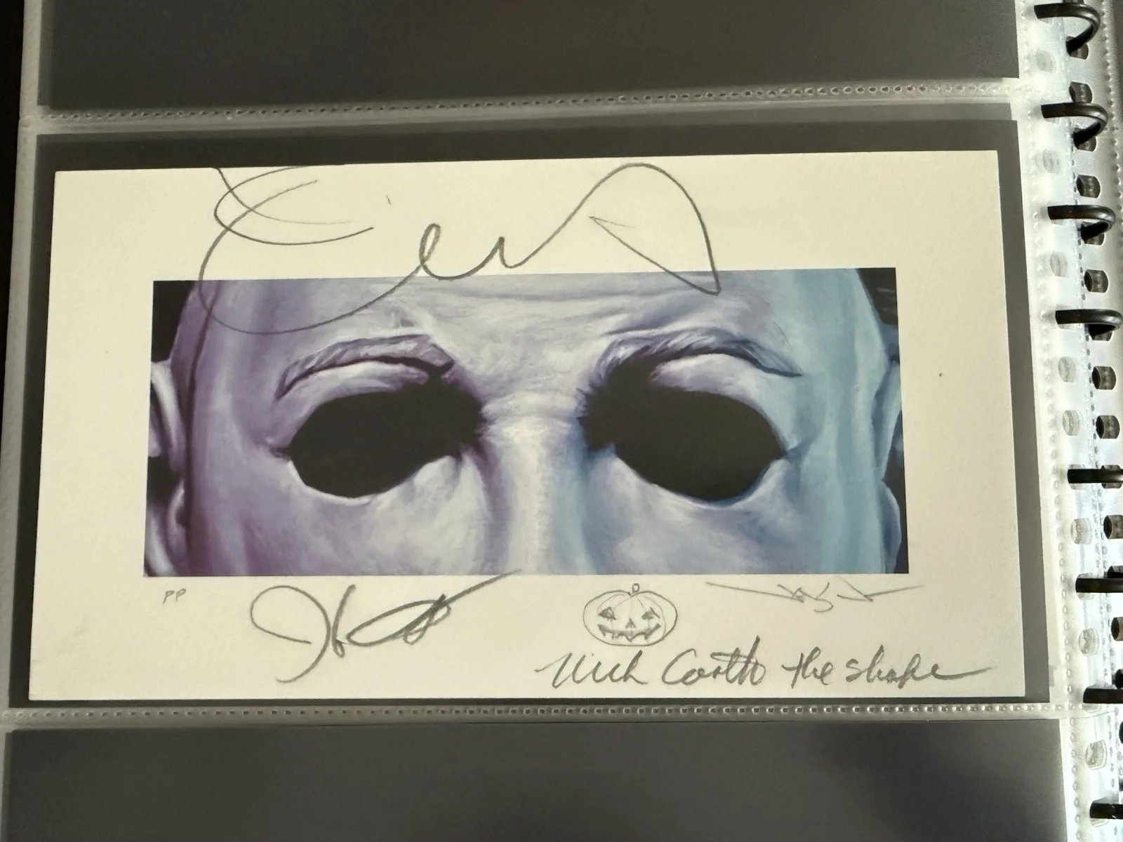 Jamie Lee Curtis, John Carpenter, Nick Castle — Jamie Lee Curtis signed Halloween Print By Jason Edmiston EWAF Beckett COA, изображение 2