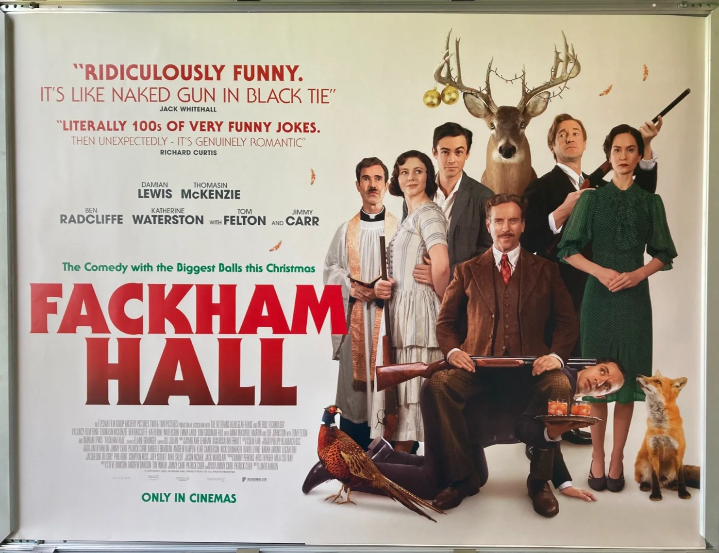 Cinema Poster: FACKHAM HALL 2025 (Quad) Ben Radcliffe Damian Lewis, изображение 2