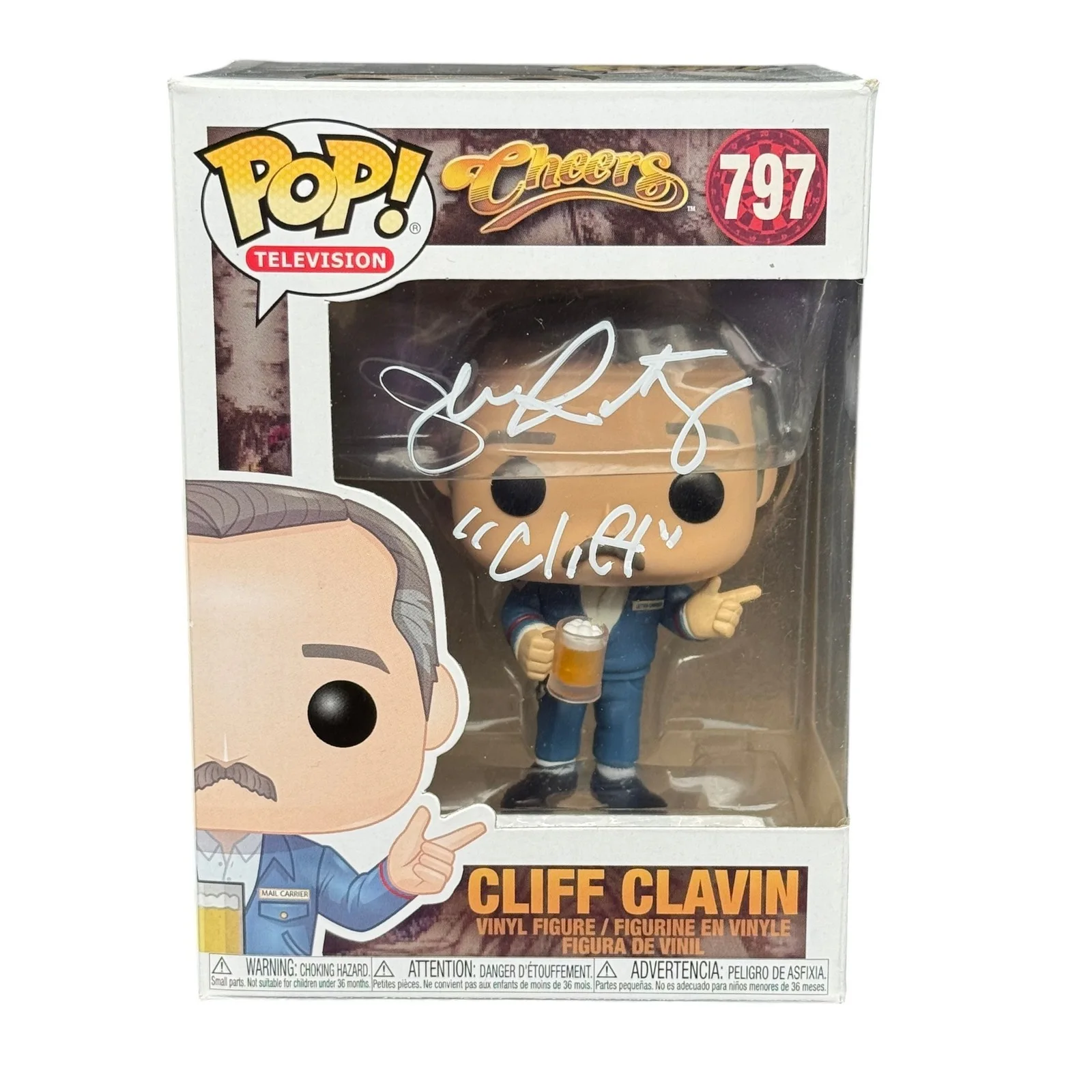 John Ratzenberger — John Ratzenberger Signed Cliff Clavin Funko Pop 797 Cheers Autograph Beckett