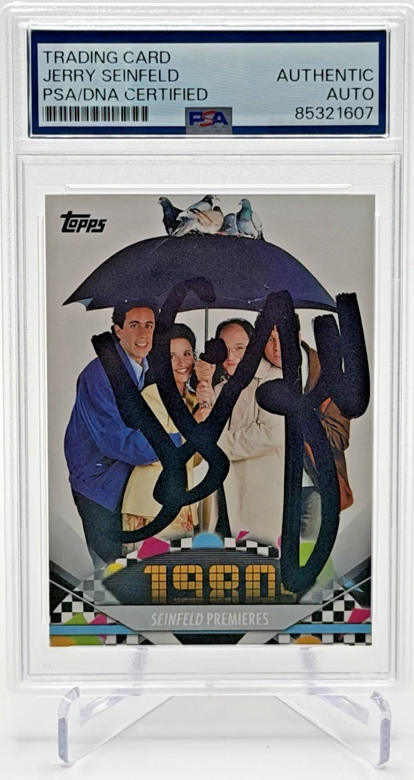 Jerry Seinfeld — Jerry Seinfeld Signed 2011 Topps American Pie Trading Card PSA/DNA Auto, изображение 2