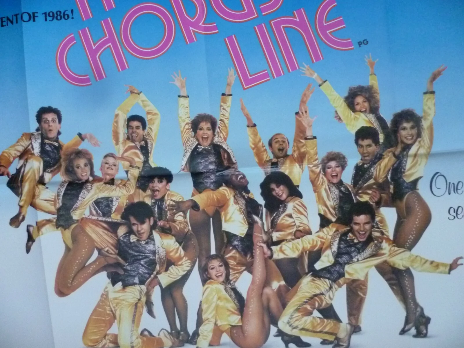 UK Quad Poster 1986 A Chorus Line- Michael Douglas, Terrence Mann, Michael Blevi, image 2