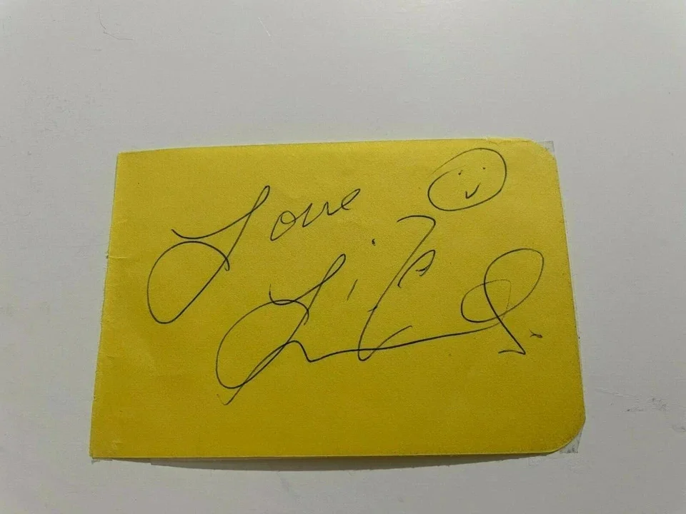 Liza Minnelli — Liza Minnelli Autographed Signed Album Page, image 2