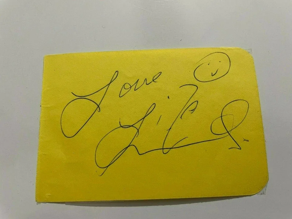 Liza Minnelli — Liza Minnelli Autographed Signed Album Page, image 3
