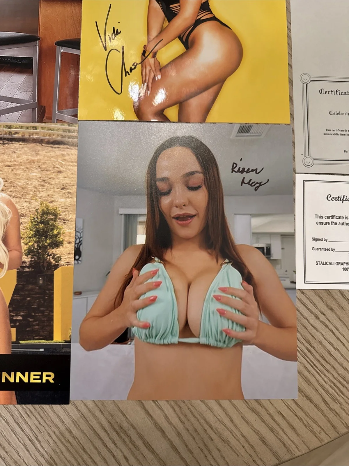 Adult Star Model Signed 8/10 Photo Authentic Autograph COA Lot of 4, изображение 2