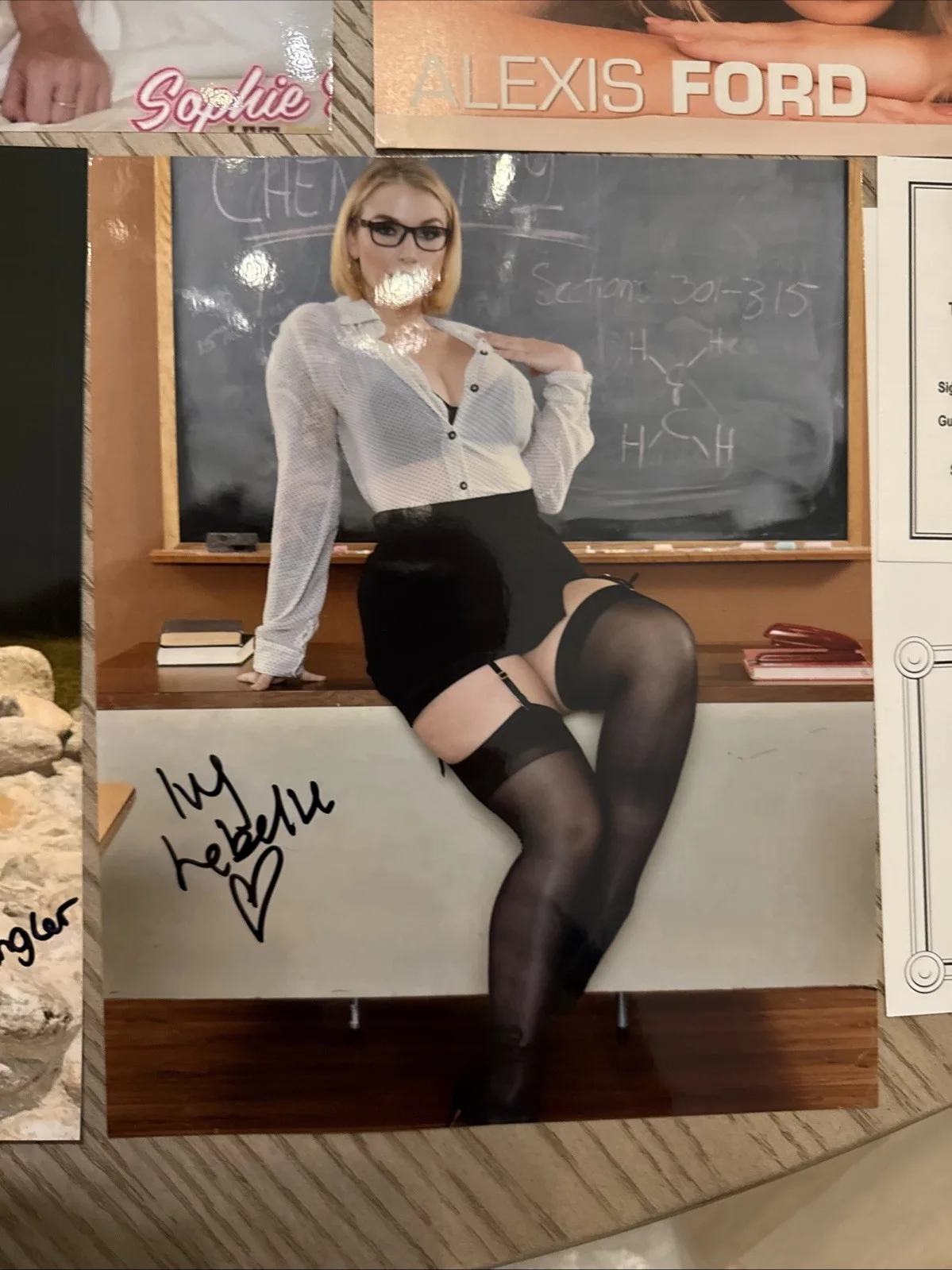Adult Star Model Signed 8/10 Photo Authentic Autograph COA Lot of 4, изображение 5