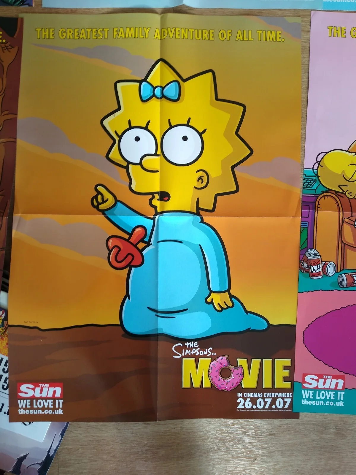 Vintage Simpsons Huge 8-set Poster 2007, image 4