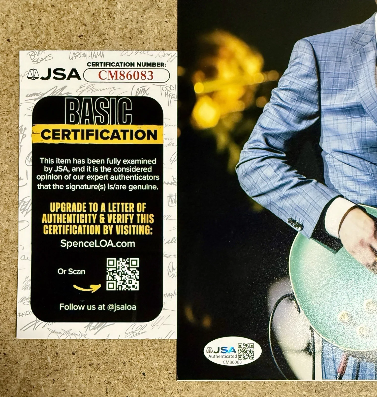 Joe Bonamassa Signed Blues Singer Songwriter Guitarist 8x10 Photo JSA COA, изображение 2