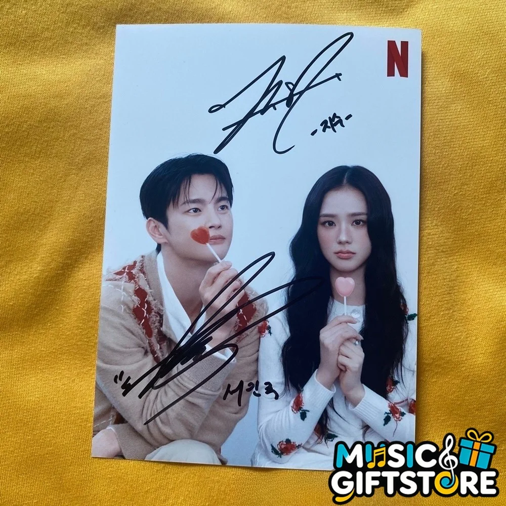 Boyfriend on Demand Jisoo Seo In Guk Autographed Signed Photo K-Drama 2026C #MUG, изображение 3
