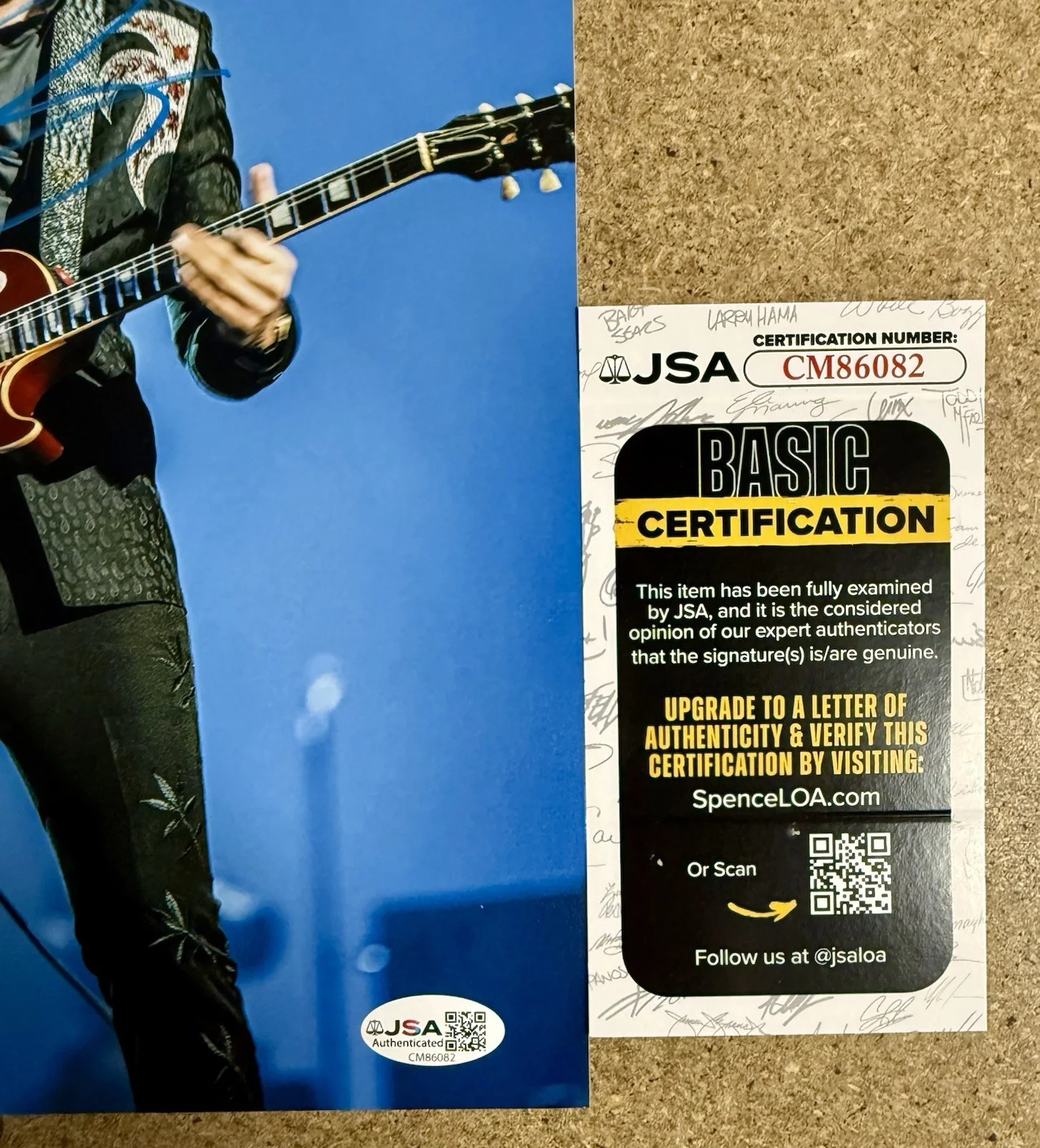 Joe Bonamassa Signed Blues Singer Songwriter Guitarist 8x10 Photo JSA COA, изображение 2