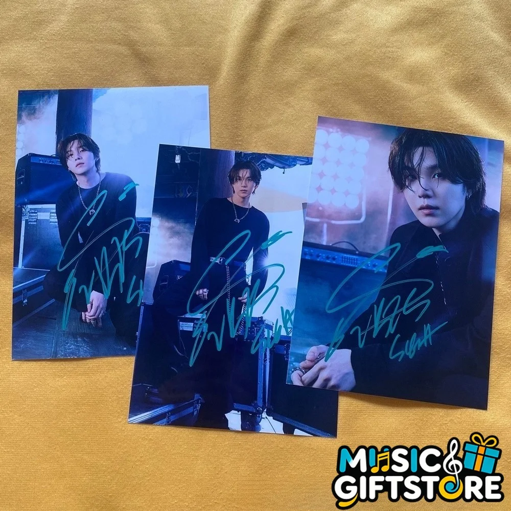 BTS SUGA AUTOGRAPHED SIGNED PHOTO K-POP GIFTS COLLECTION 4*6 2026 #MUGS, изображение 2