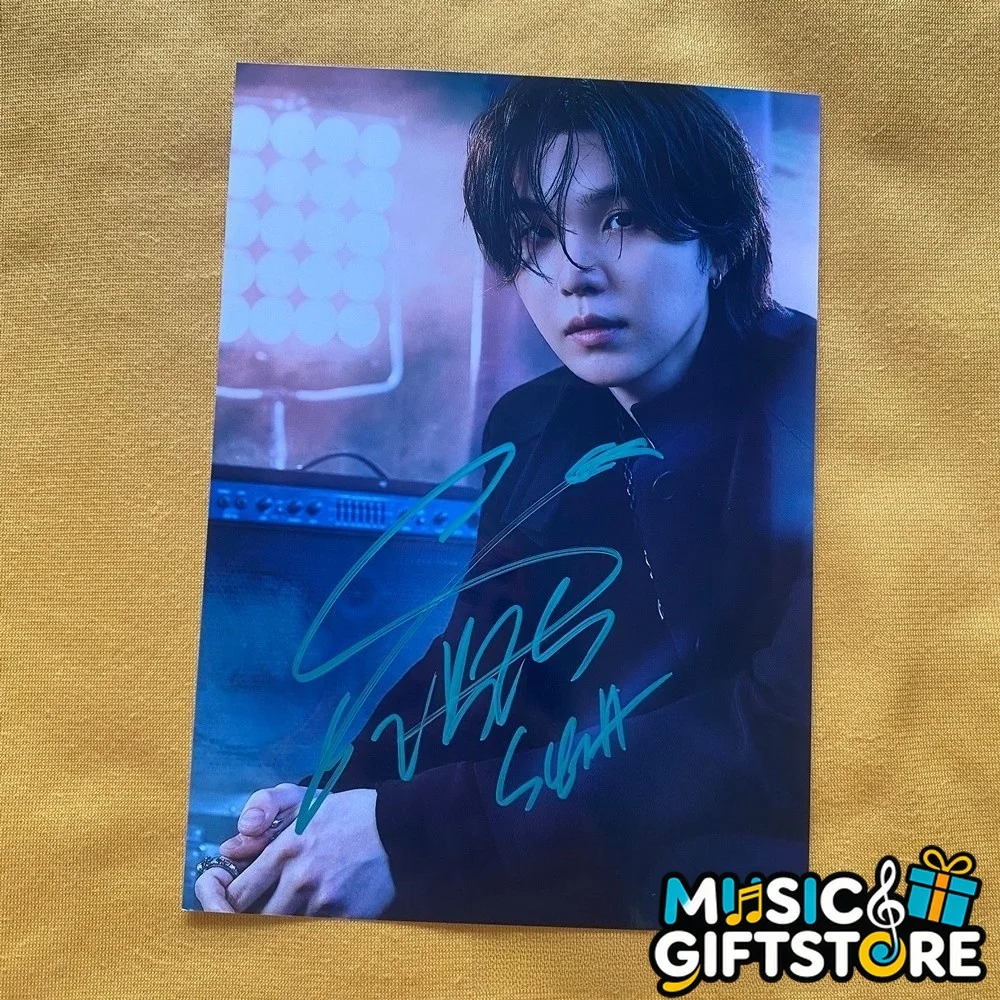 BTS SUGA AUTOGRAPHED SIGNED PHOTO K-POP GIFTS COLLECTION 4*6 2026 #MUGS, изображение 3